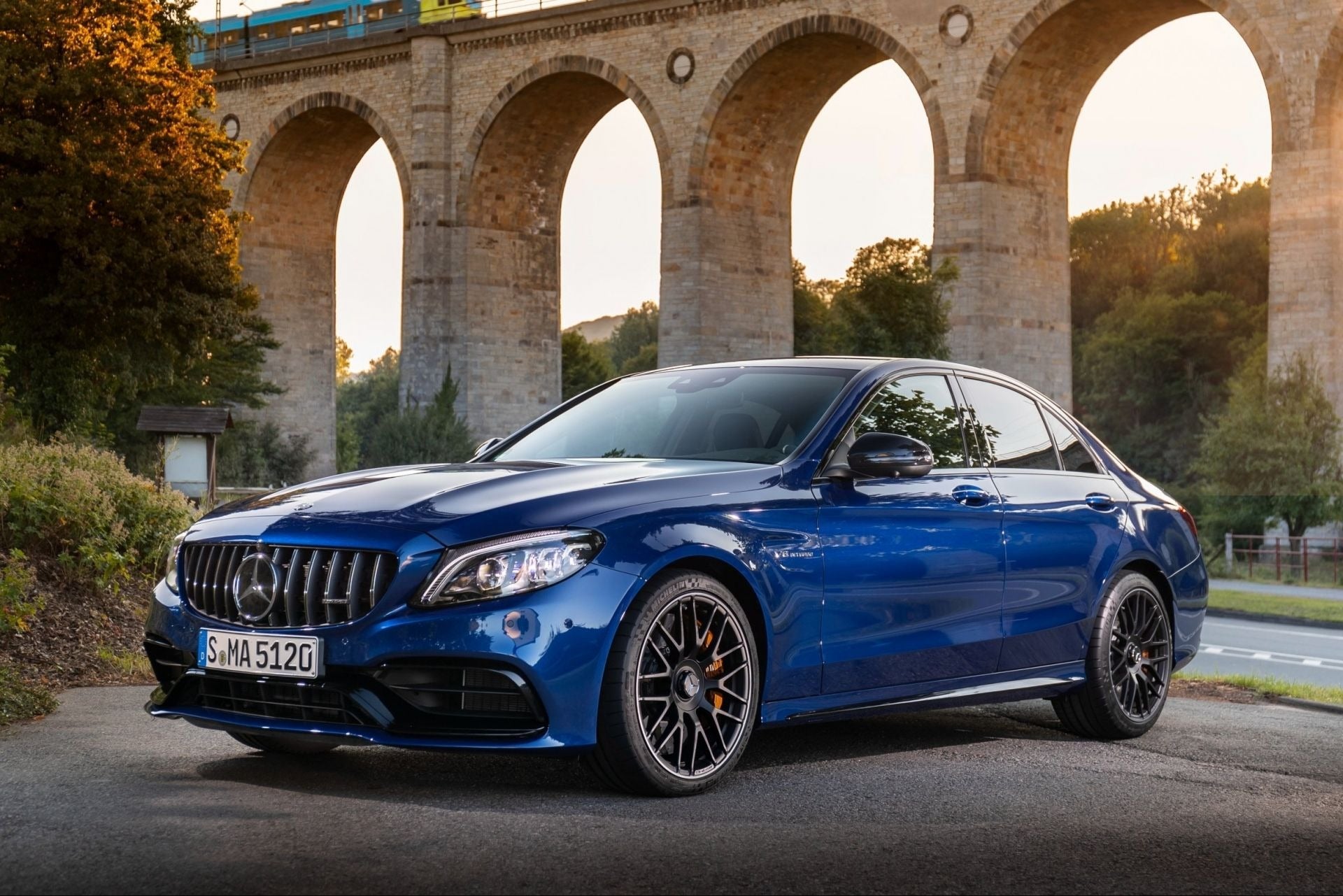 Mercedes-Benz C-Class W205 AMG C63 S, featuring a powerful twin-turbo V8, bold Panamericana grille, and AMG performance styling from Custom Class.