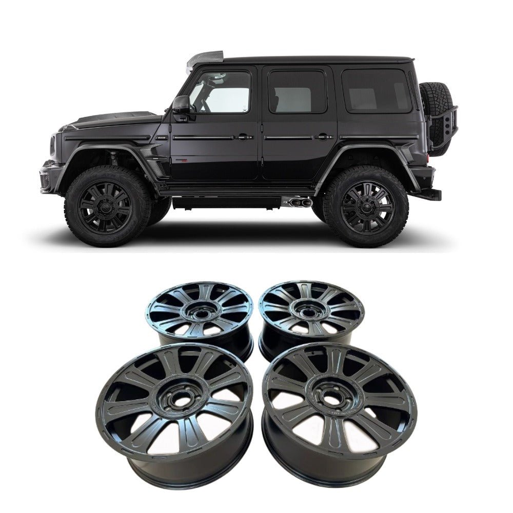 22R black Brabus HD rims for Mercedes-Benz W463 W463A W464 G-Class 4x4 6x6 - Custom Class