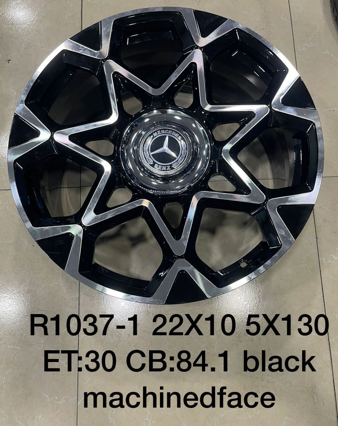 22R Rims 5x130 black machinedface for Mercedes-Benz G-Class W463 W463A - Custom Class
