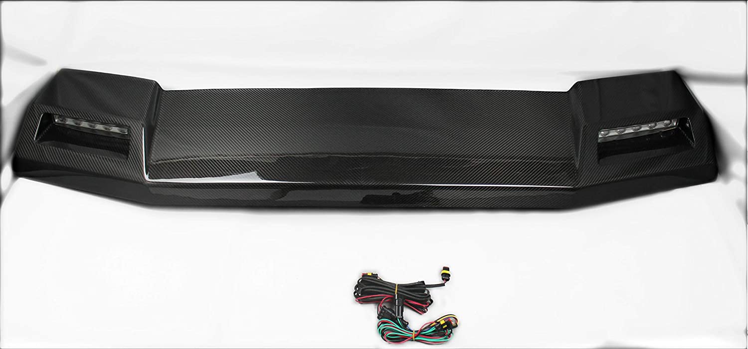 6x6 4x4 Squared Brabus Front Roof Carbon Spoiler with LEDs for Mercedes W463 G Wagon - Custom Class