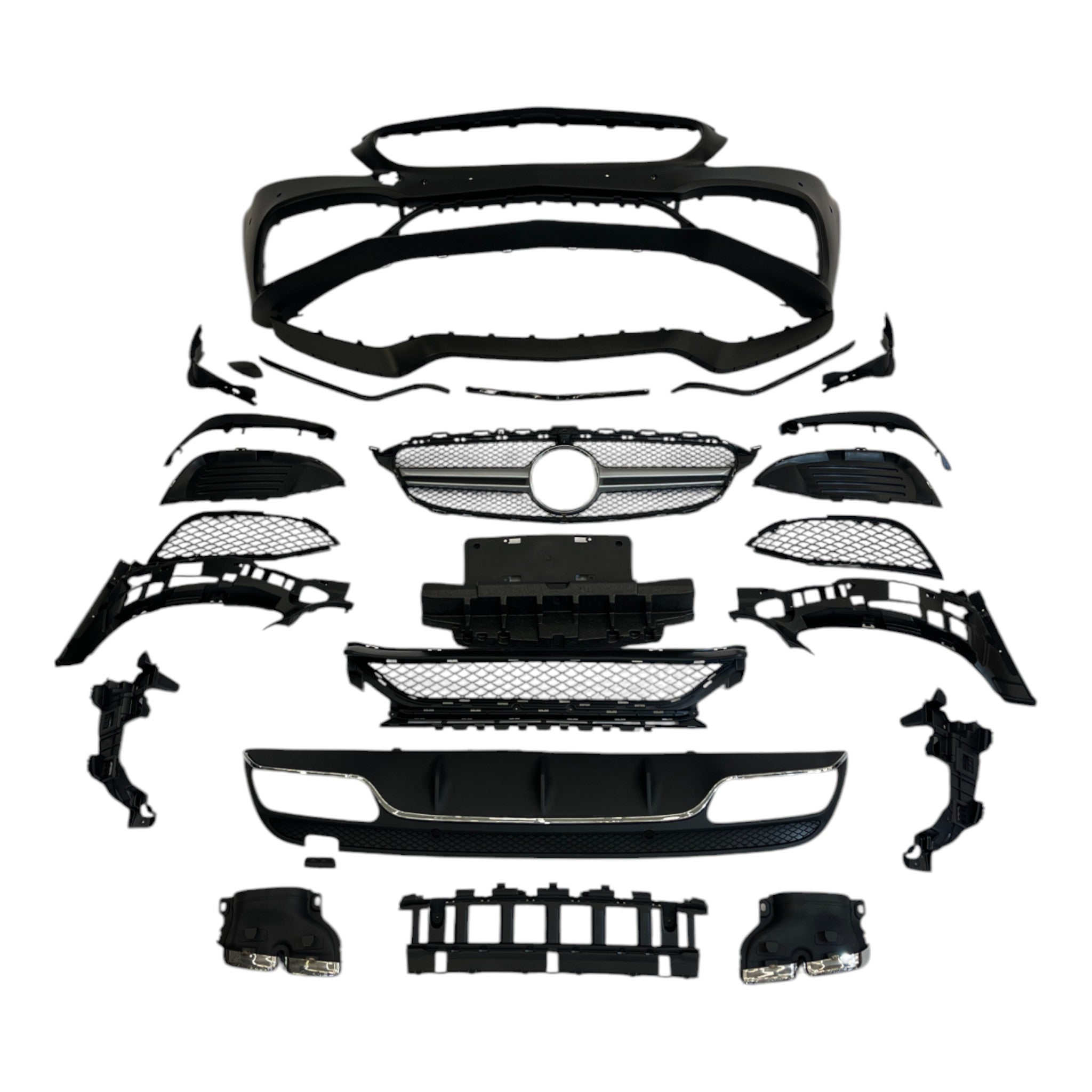 AMG C63 style bodykit for Mercedes C-Class W205 2014-2018 - Custom Class