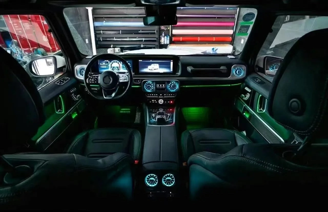 Air vent ambient LED light deflectors for Mercedes G-class W463A W464 G63 AMG - Custom Class