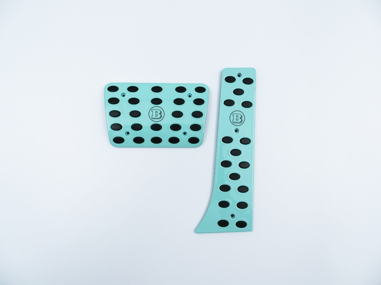 Aluminum tiffany blue Brabus Rocket G900 pedal kit for Mercedes-Benz W463A W464 G-Class - Custom Class