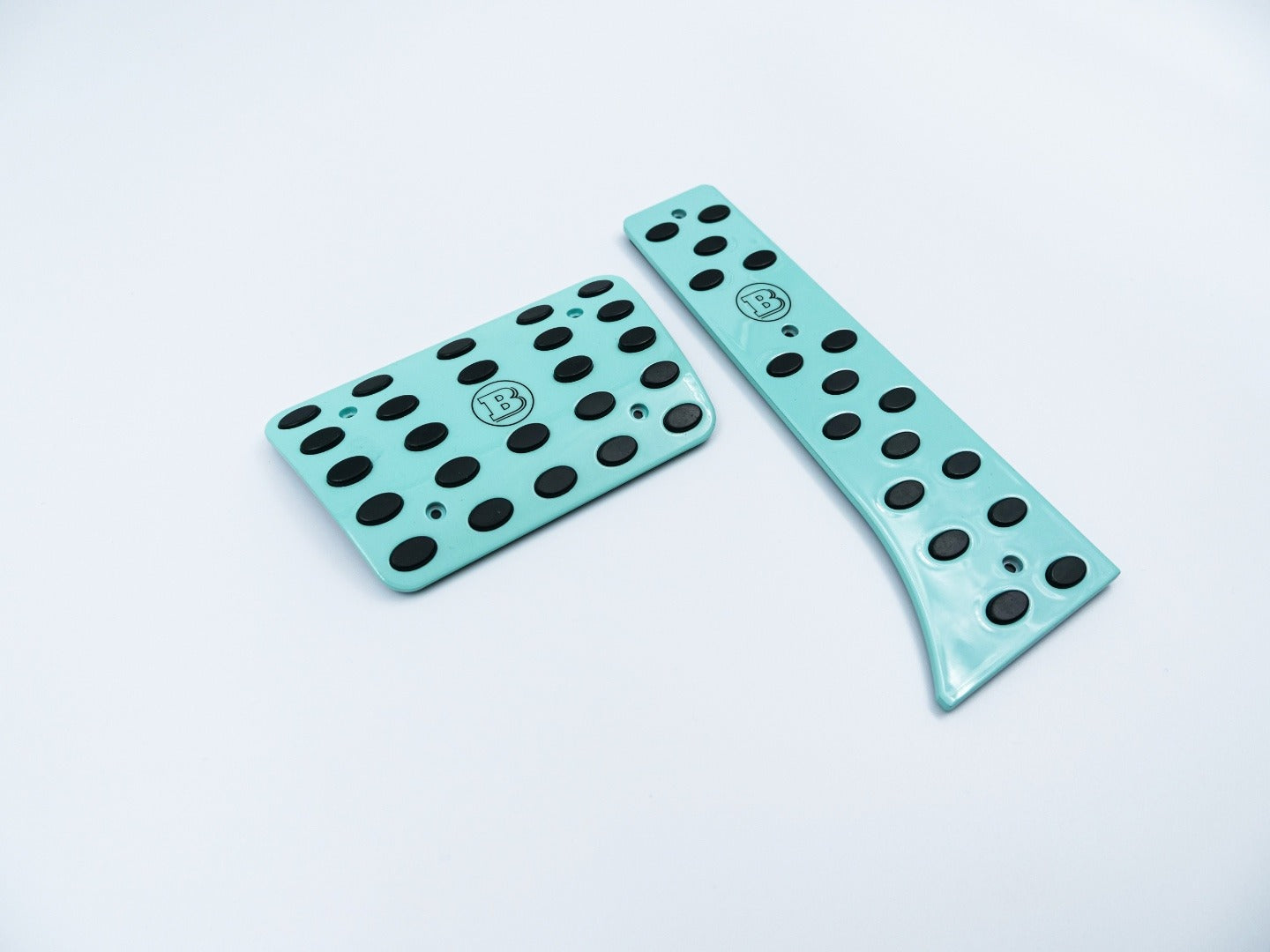 Aluminum tiffany blue Brabus Rocket G900 pedal kit for Mercedes-Benz W463A W464 G-Class - Custom Class