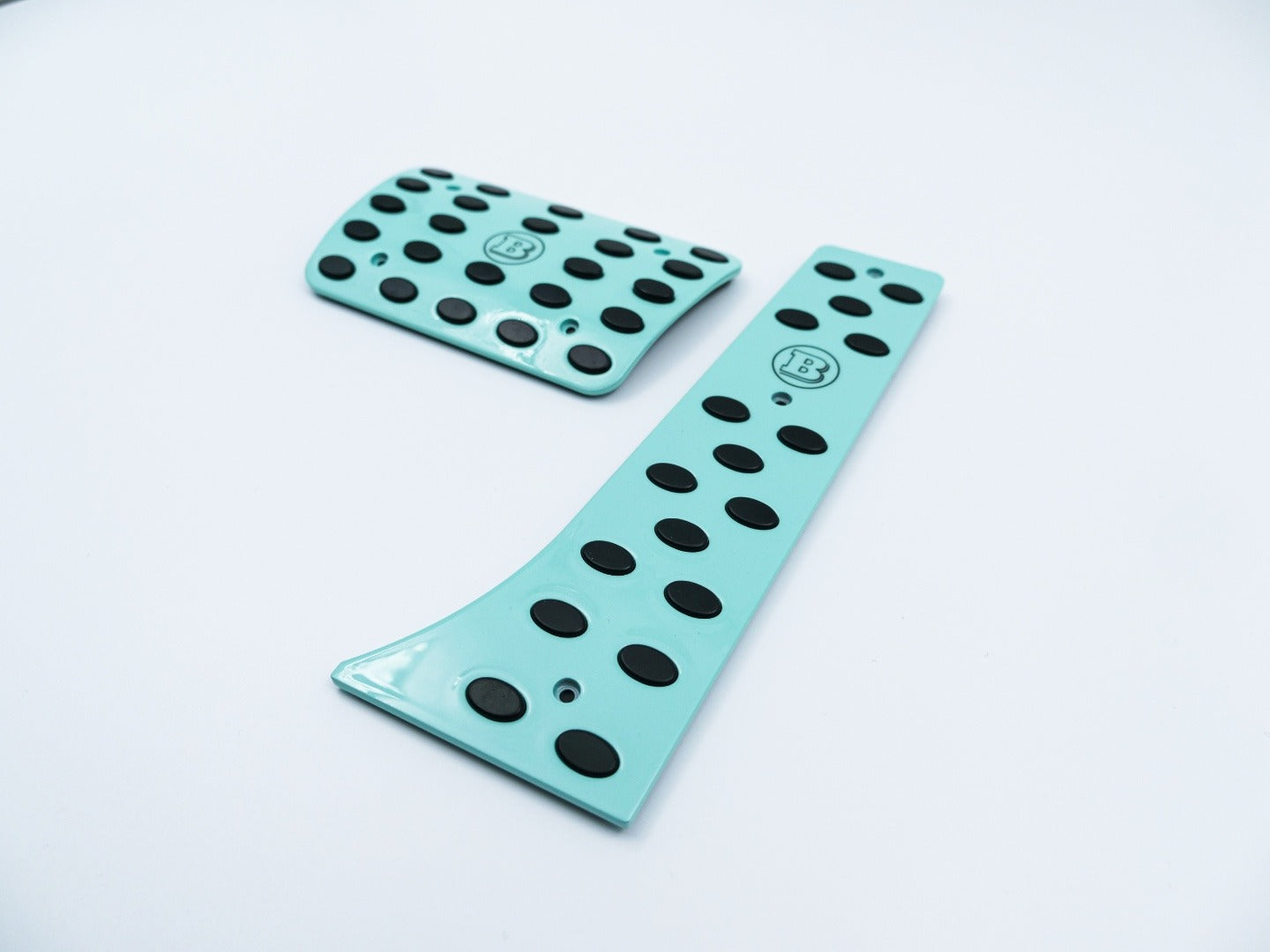 Aluminum tiffany blue Brabus Rocket G900 pedal kit for Mercedes-Benz W463A W464 G-Class - Custom Class