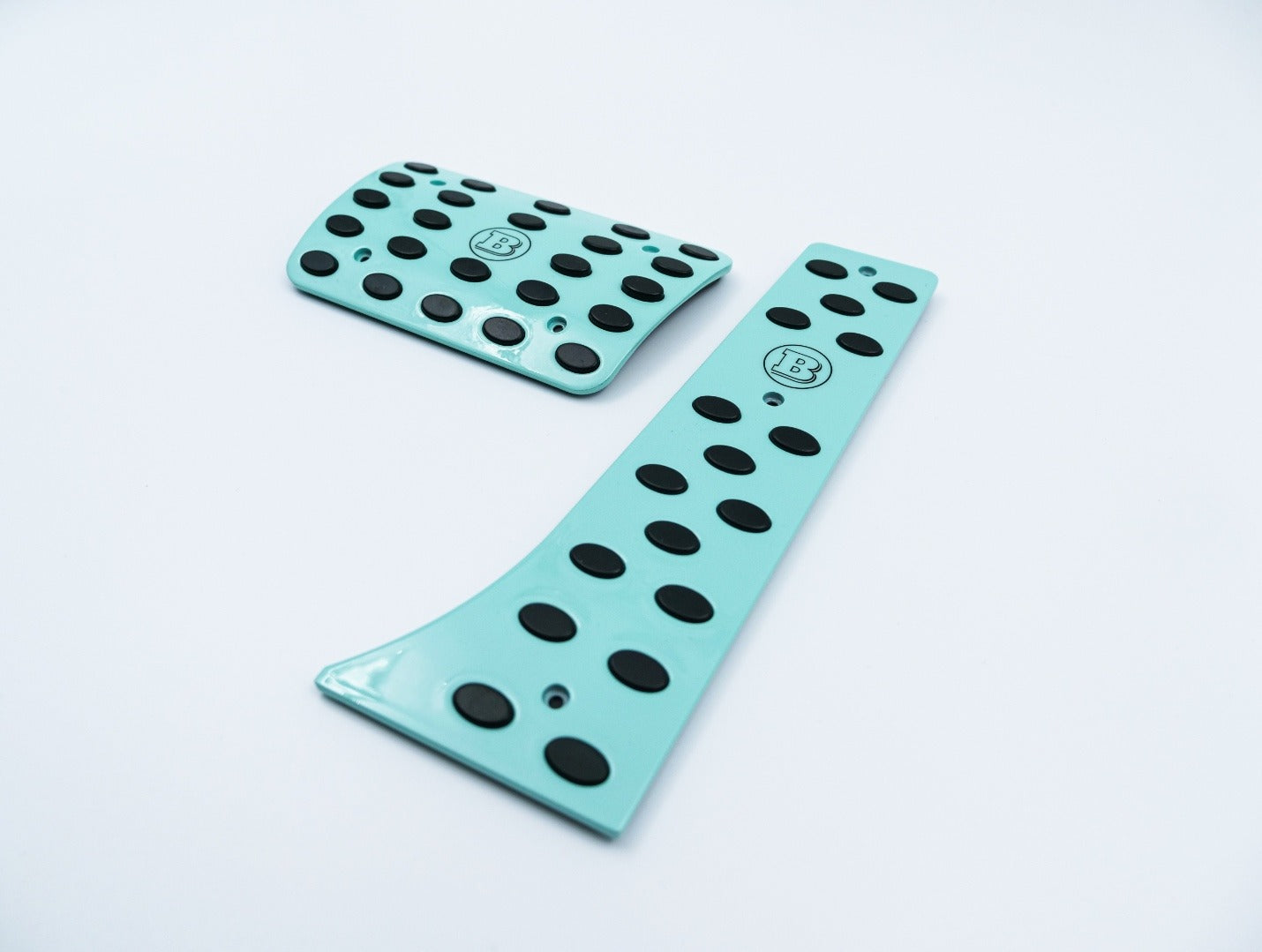 Aluminum tiffany blue Brabus Rocket G900 pedal kit for Mercedes-Benz W463A W464 G-Class - Custom Class