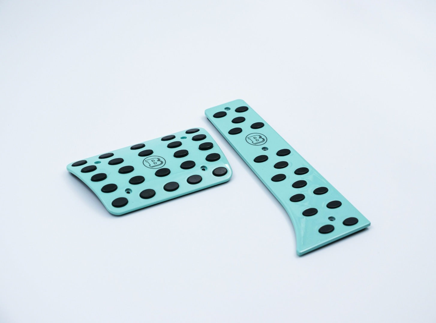 Aluminum tiffany blue Brabus Rocket G900 pedal kit for Mercedes-Benz W463A W464 G-Class - Custom Class