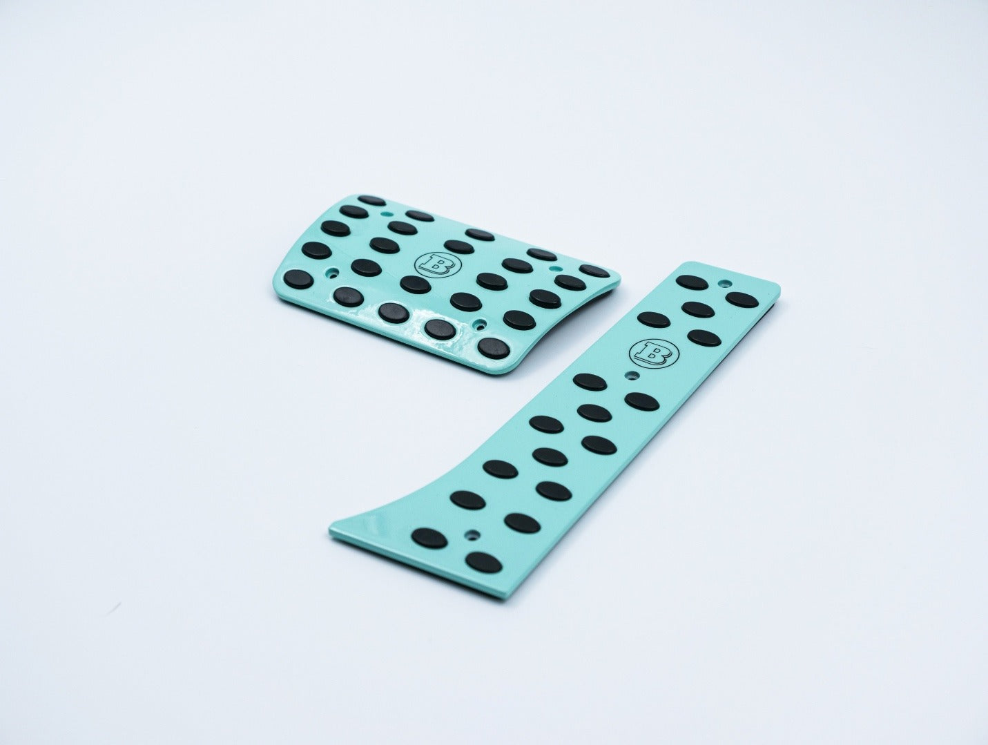 Aluminum tiffany blue Brabus Rocket G900 pedal kit for Mercedes-Benz W463A W464 G-Class - Custom Class