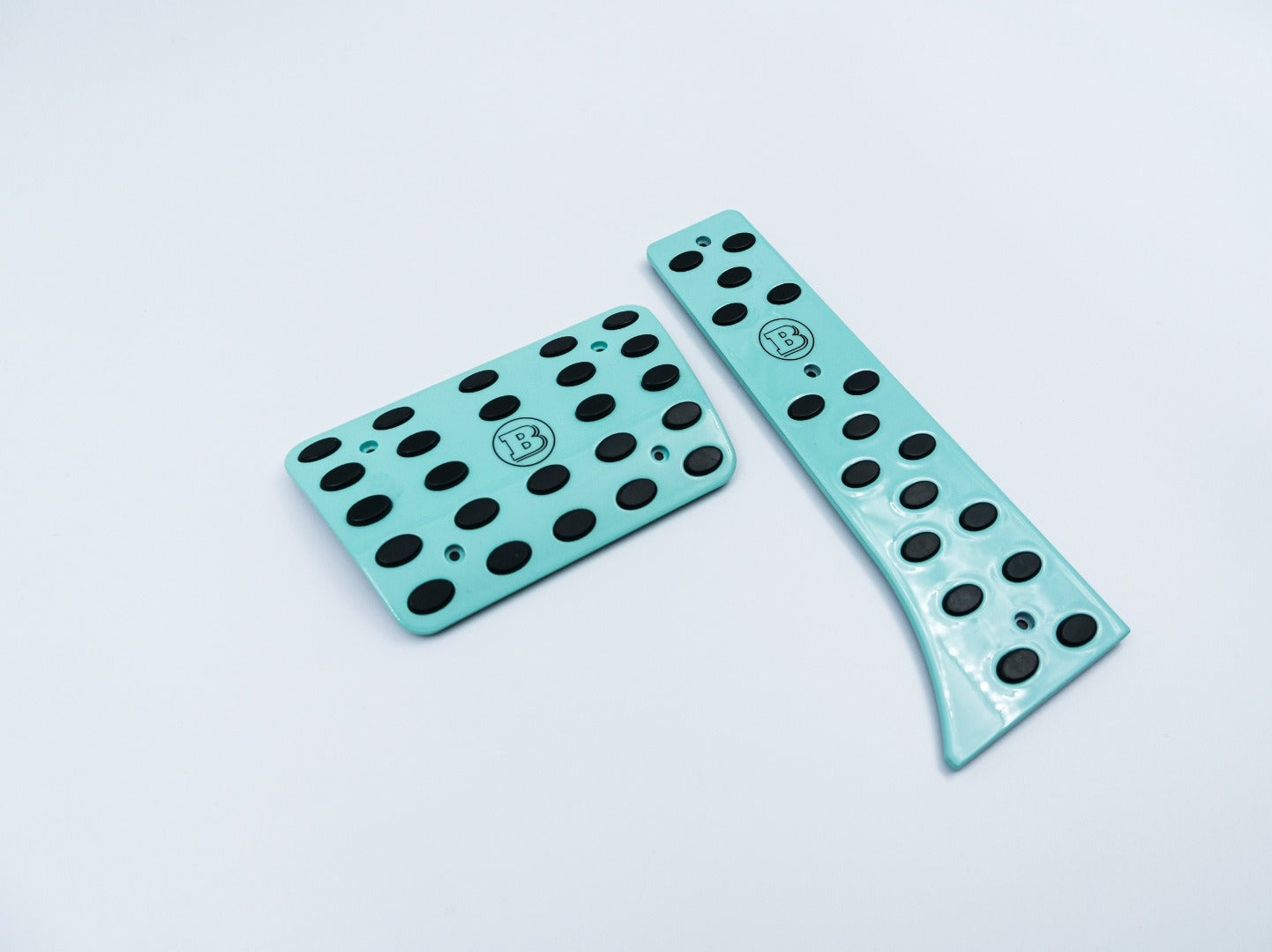 Aluminum tiffany blue Brabus Rocket G900 pedal kit for Mercedes-Benz W463A W464 G-Class - Custom Class