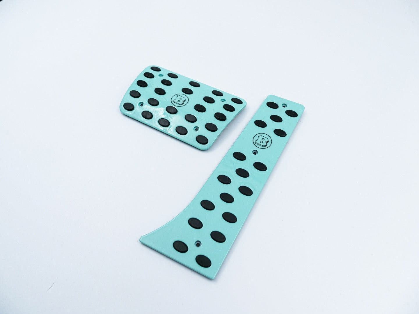 Aluminum tiffany blue Brabus Rocket G900 pedal kit for Mercedes-Benz W463A W464 G-Class - Custom Class