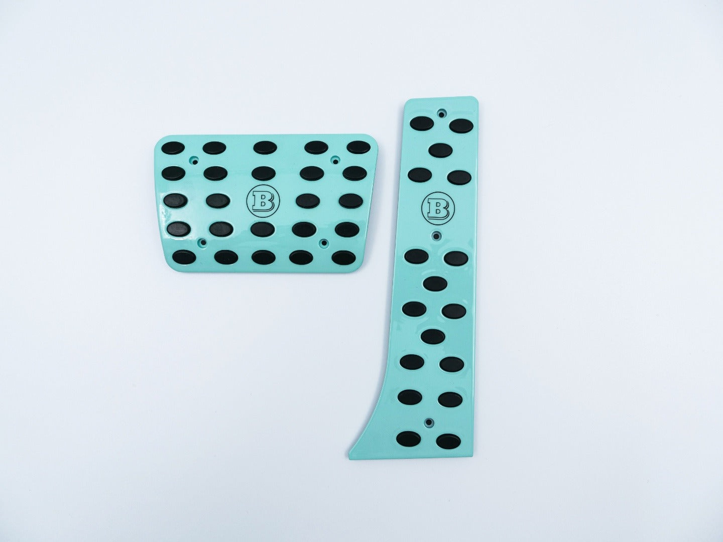 Aluminum tiffany blue Brabus Rocket G900 pedal kit for Mercedes-Benz W463A W464 G-Class - Custom Class