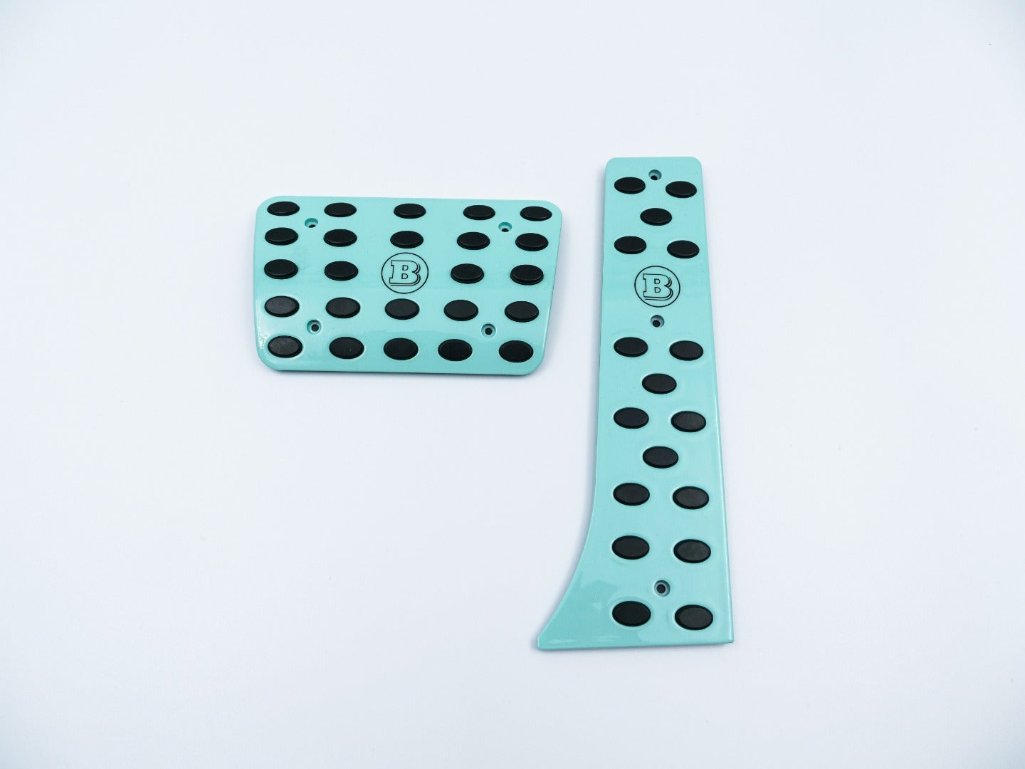 Aluminum tiffany blue Brabus Rocket G900 pedal kit for Mercedes-Benz W463A W464 G-Class - Custom Class