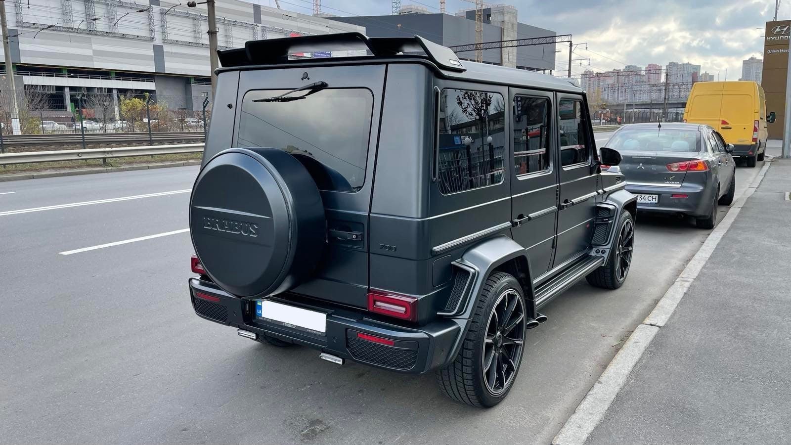 BRABUS Widestar conversion kit from W463 to W463A G-Wagon from Custom Class, including front and rear bumpers, fender flares, headlights, and more.