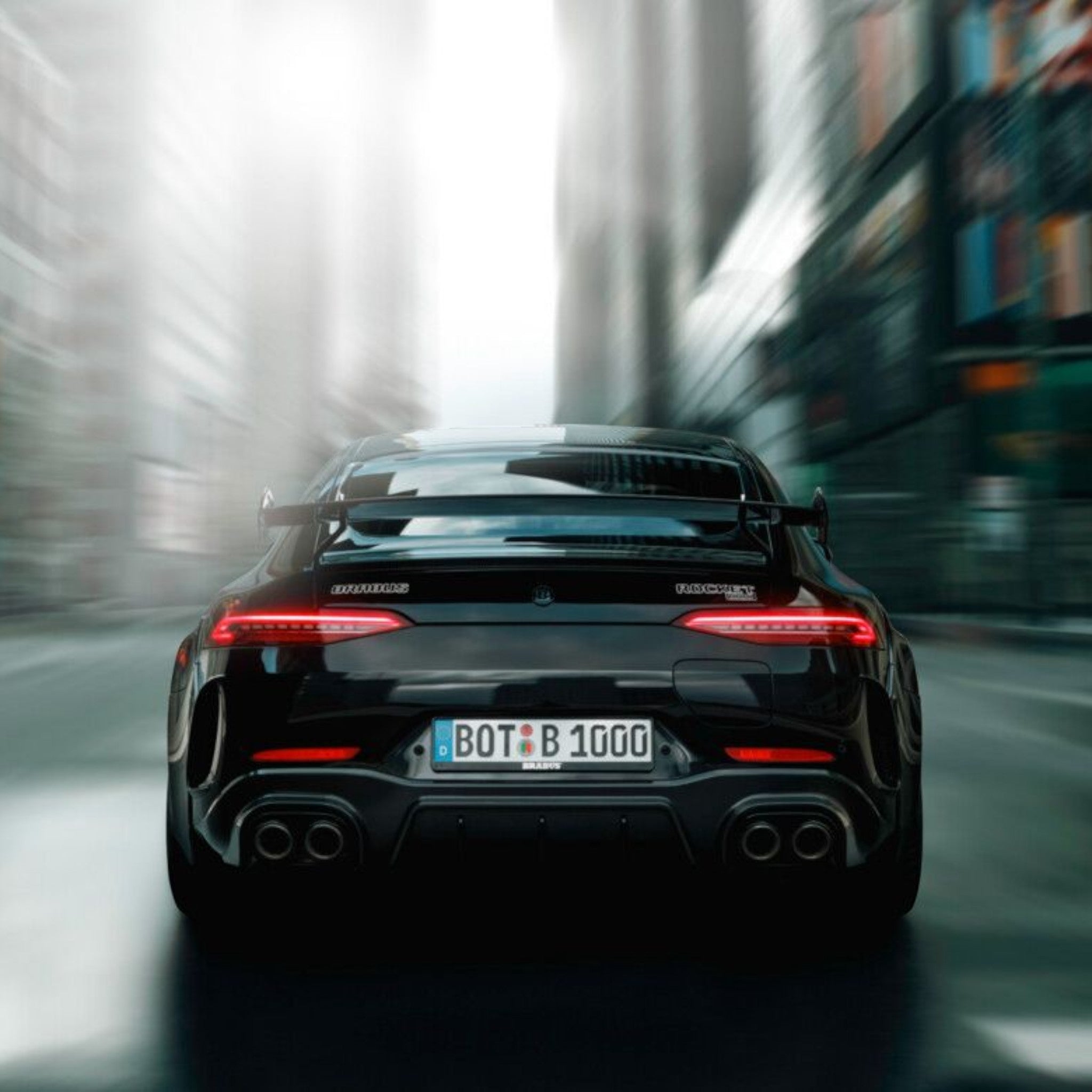 BRABUS Rocket 1000 body kit with carbon fiber for Mercedes-Benz GT 4 door Coupe - Custom Class