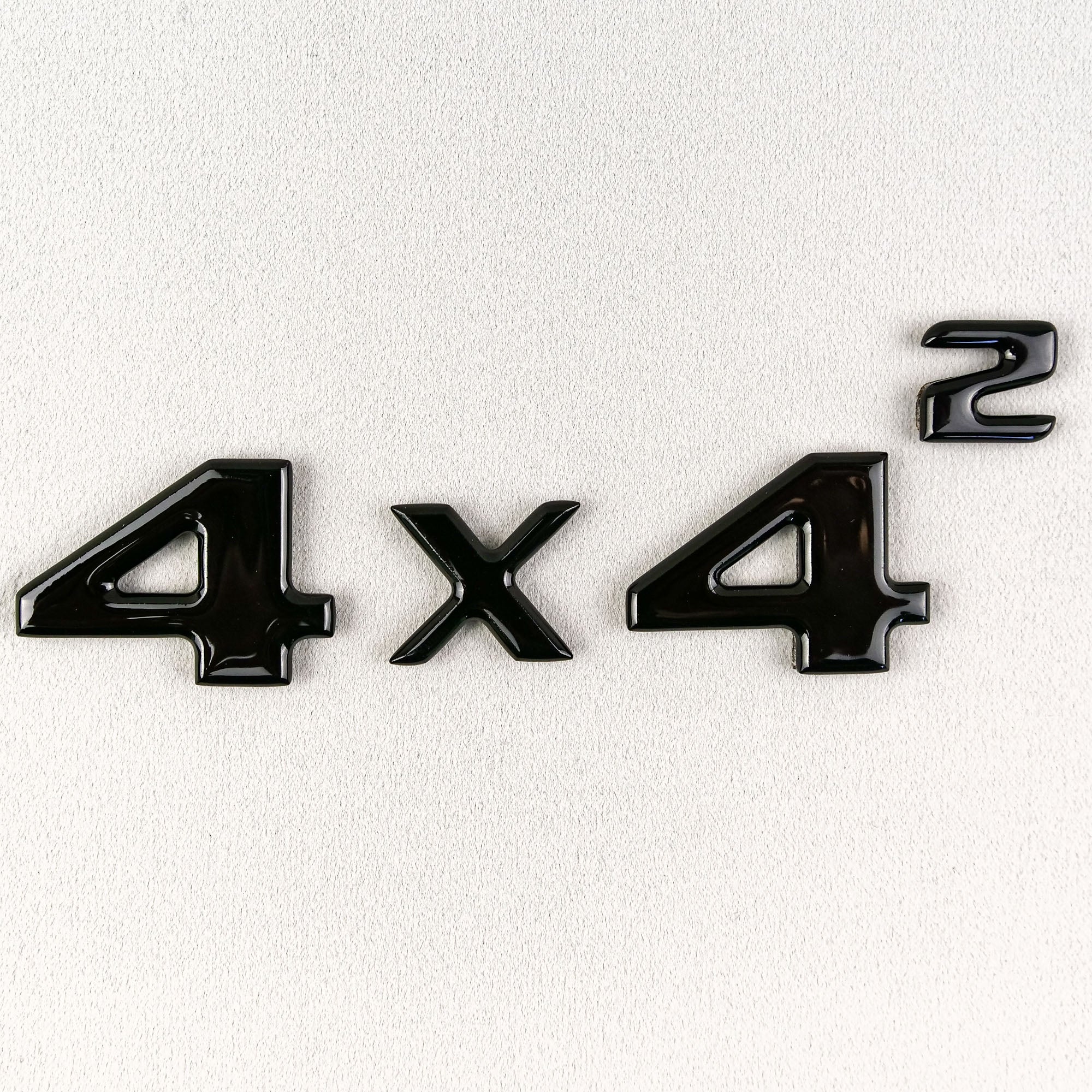 Black 4x4 Squared Badge Trunk Emblem for Mercedes G Wagon W463 4x4 - Custom Class