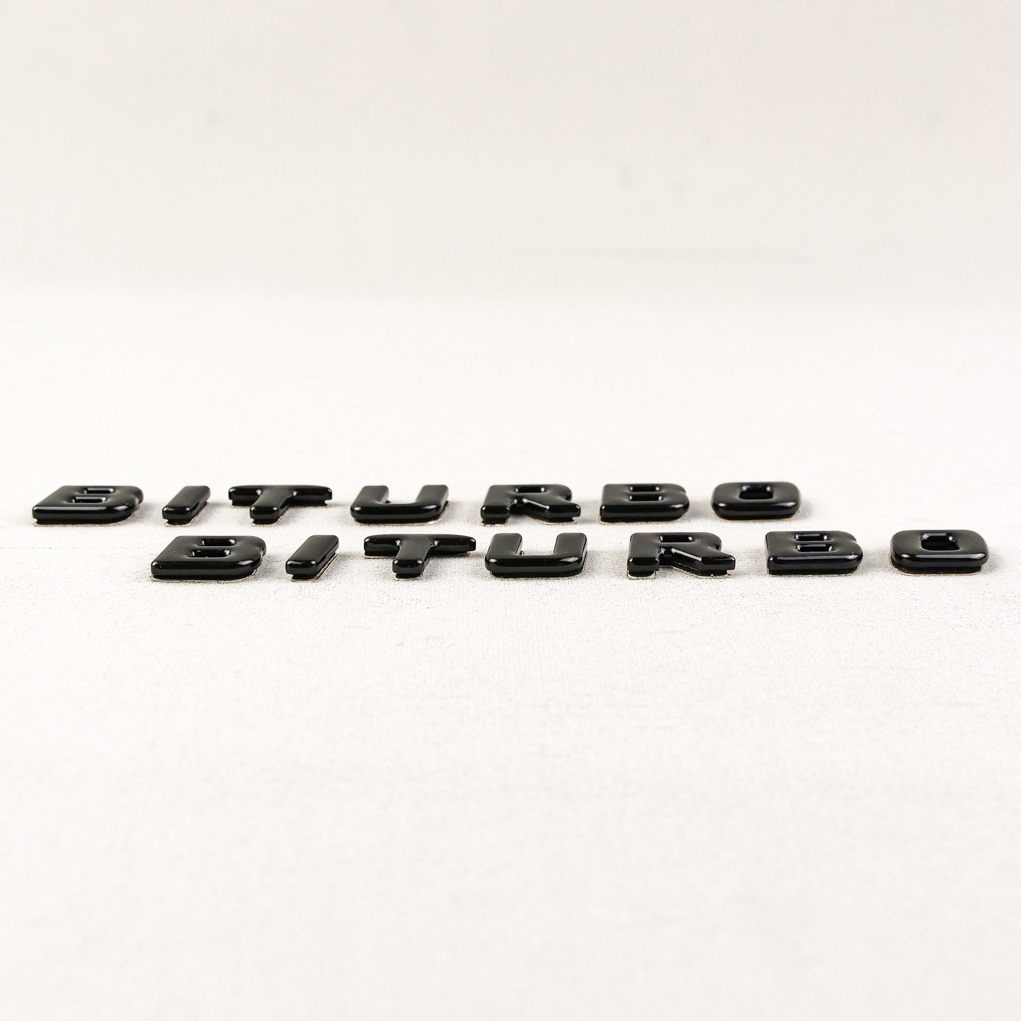 Black Metal Brabus BITURBO Side logo badge set for Mercedes-Benz W463 W463A W465 - Custom Class