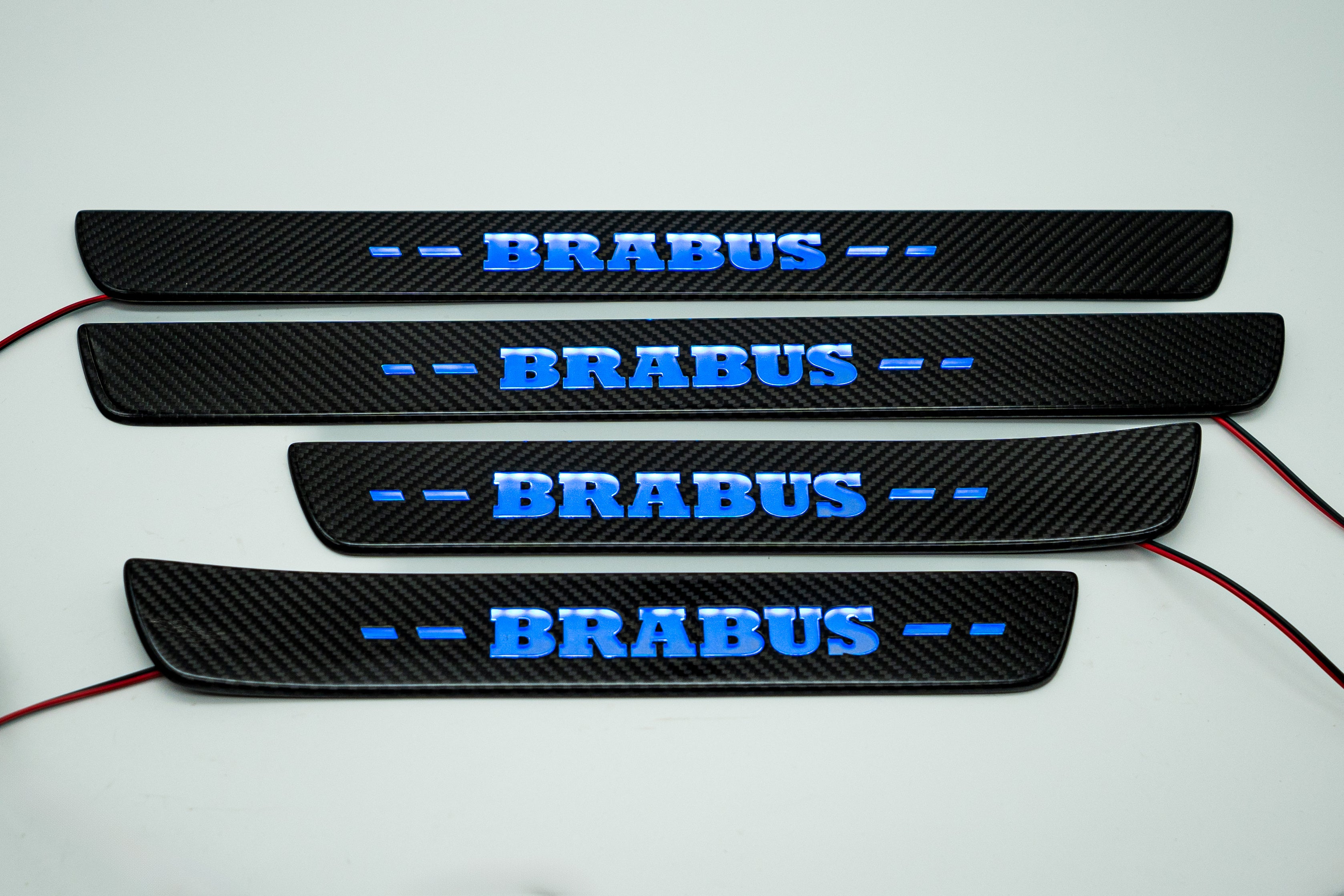 Brabus Door Sills Carbon with Blue LEDs for Mercedes GLE W167 2018+ and GLE C167 2019+