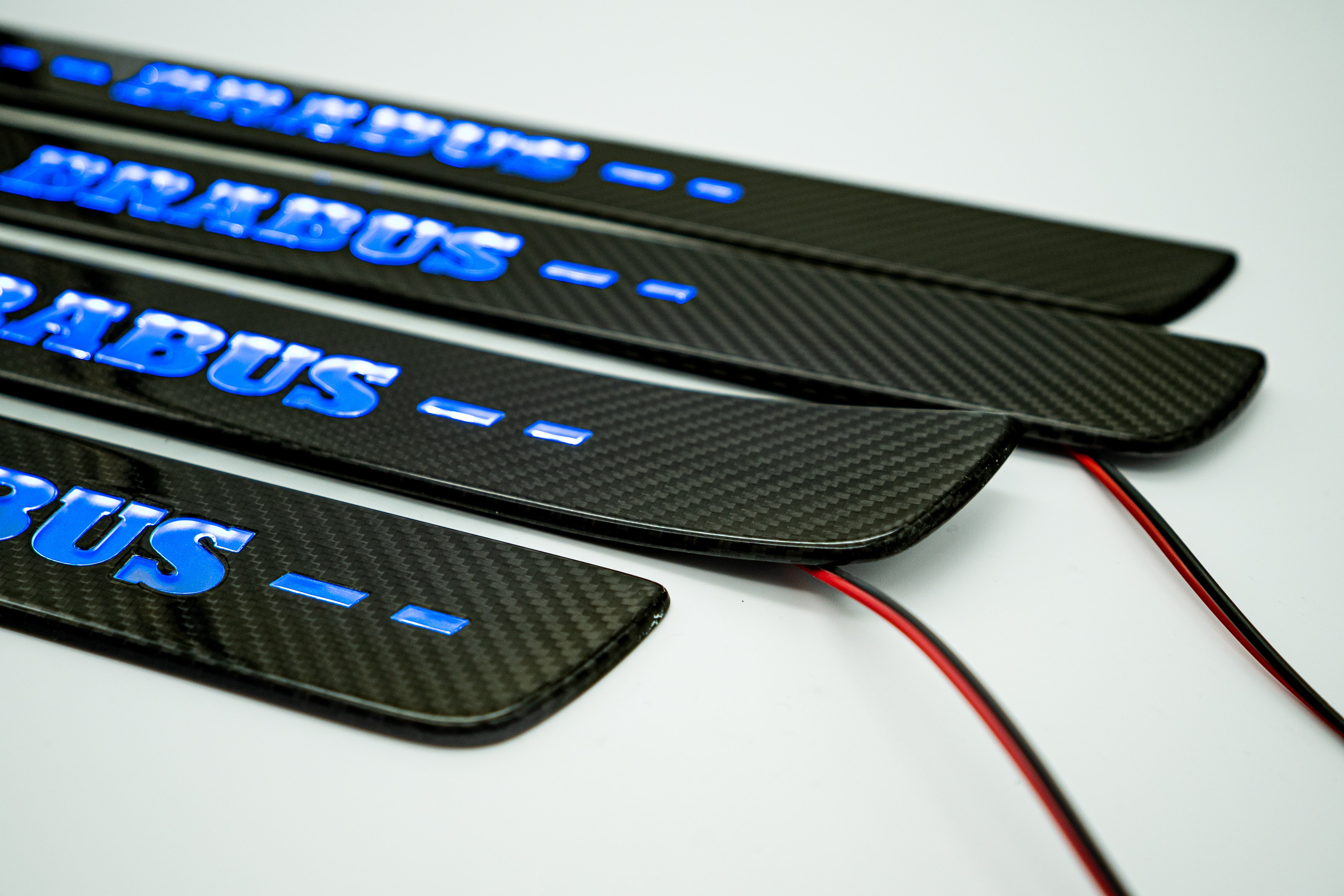 Brabus Door Sills Carbon with Blue LEDs for Mercedes GLE W167 2018+ and GLE C167 2019+ - Custom Class