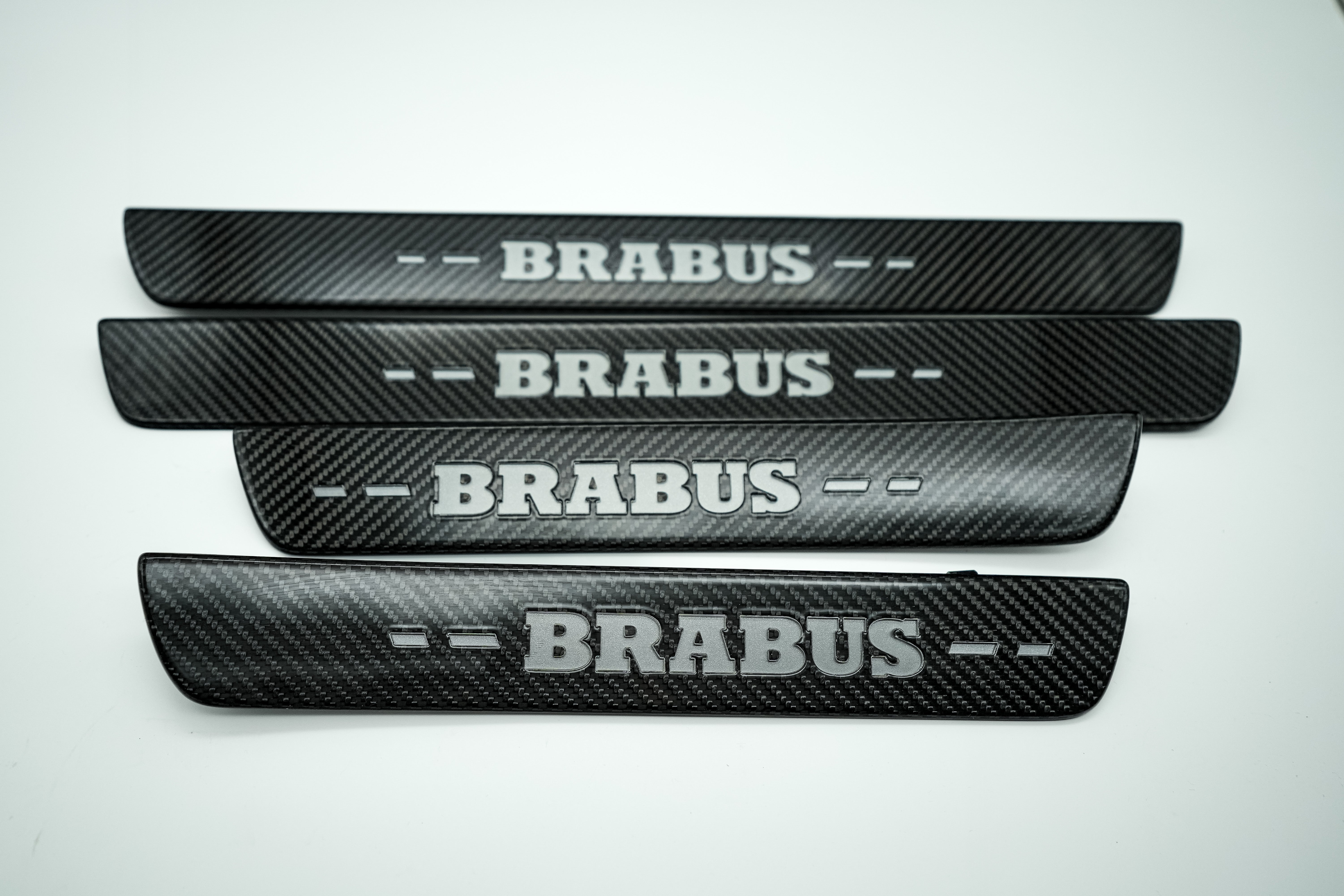 Brabus Door Sills Carbon with Blue LEDs for Mercedes GLE W167 2018+ and GLE C167 2019+
