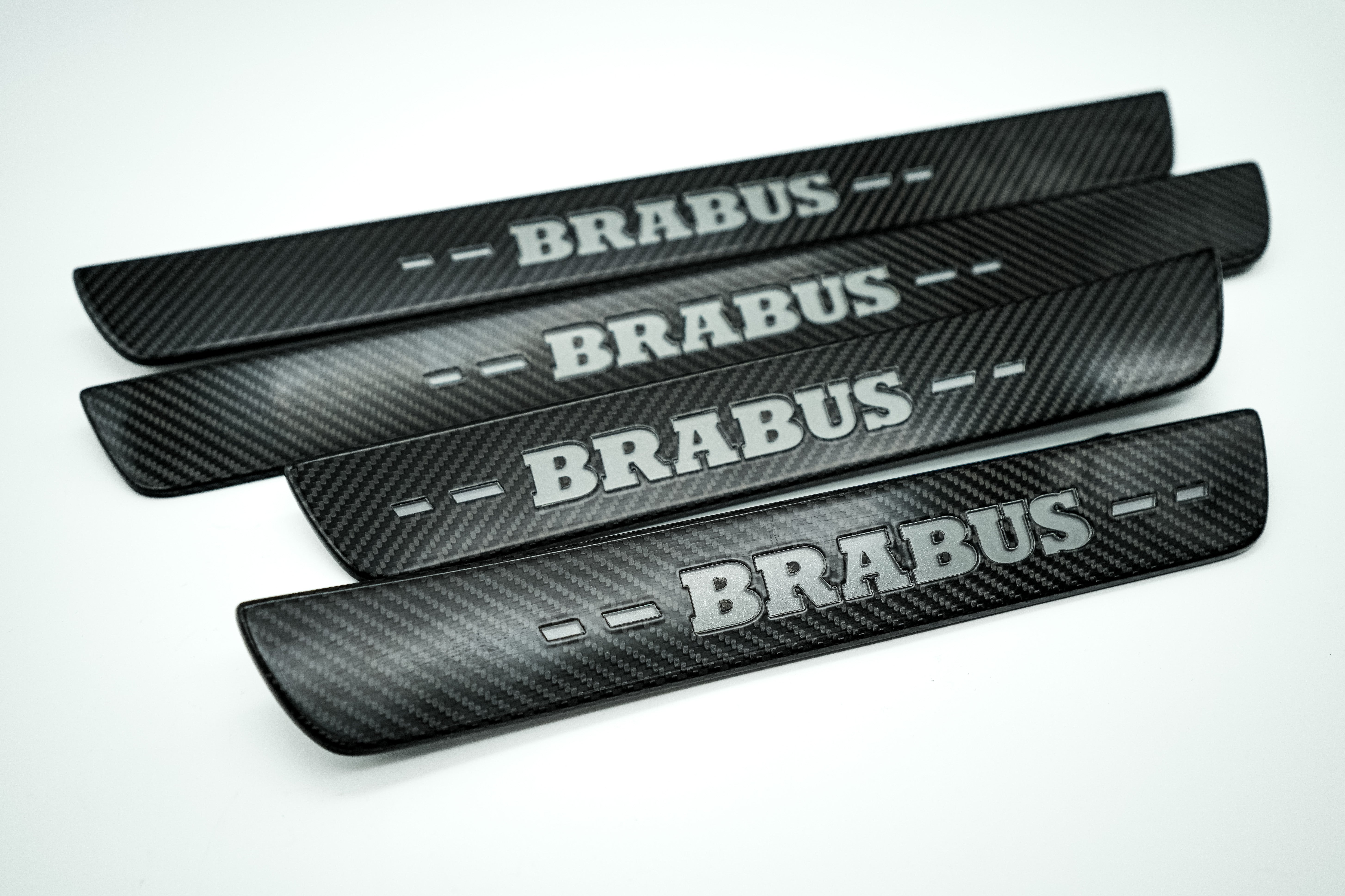 Brabus Door Sills Carbon with Blue LEDs for Mercedes GLE W167 2018+ and GLE C167 2019+