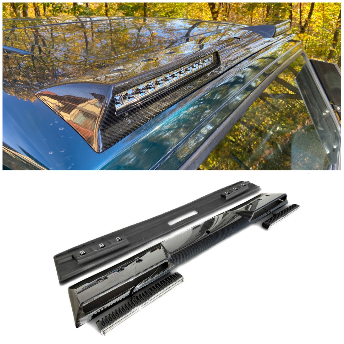 Brabus Front Roof Carbon Spoiler with LEDs for Mercedes W463 G-Wagon - Custom Class