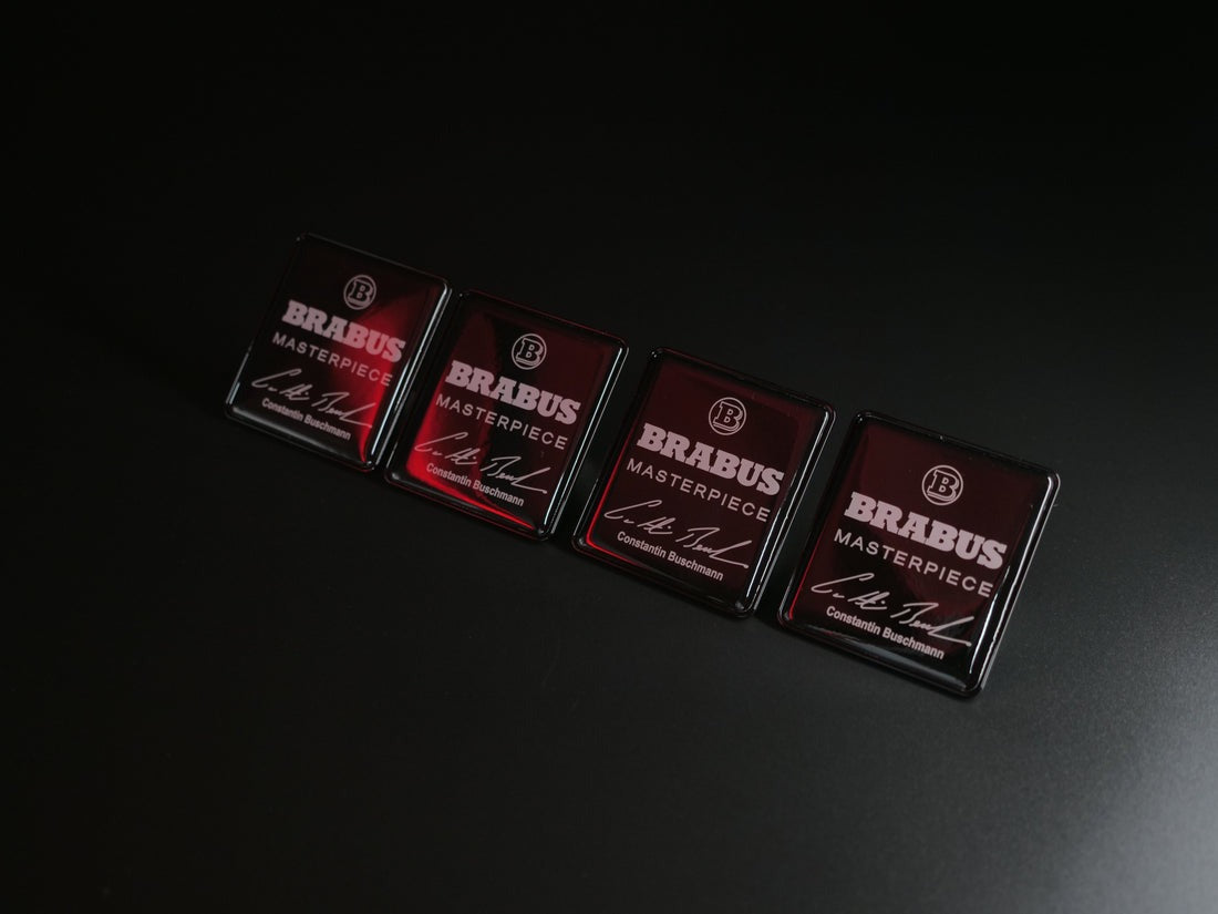 Brabus Masterpiece Black Metal Seat Emblem Set for Mercedes-Benz W465 2025+ G-Class - Custom Class