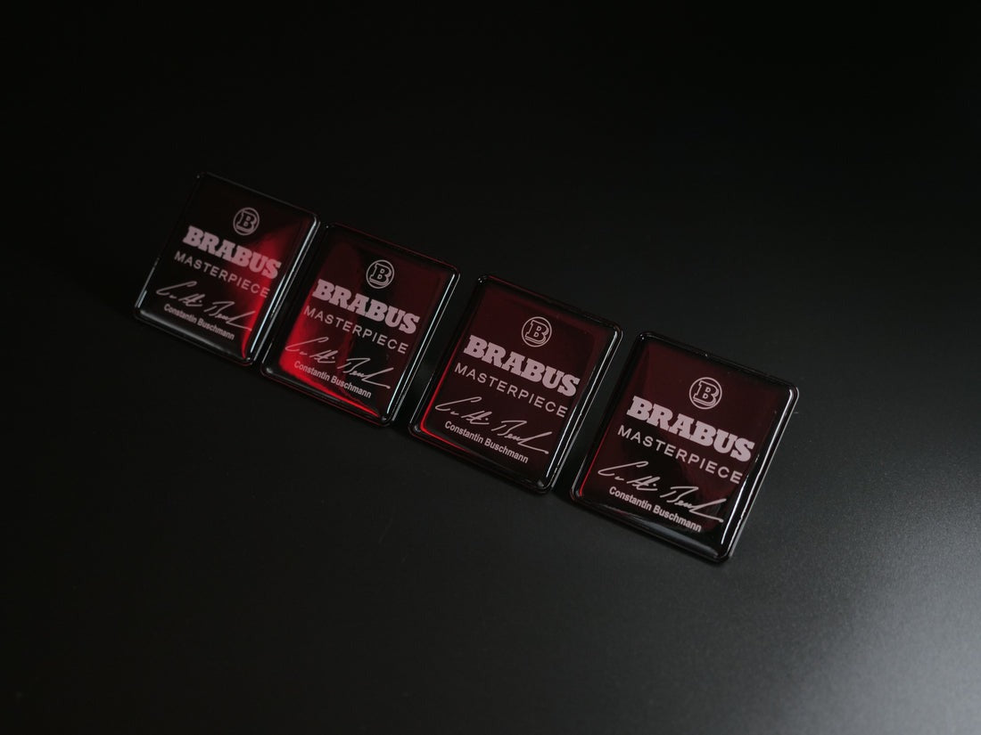 Brabus Masterpiece Black Metal Seat Emblem Set for Mercedes-Benz W465 2025+ G-Class - Custom Class