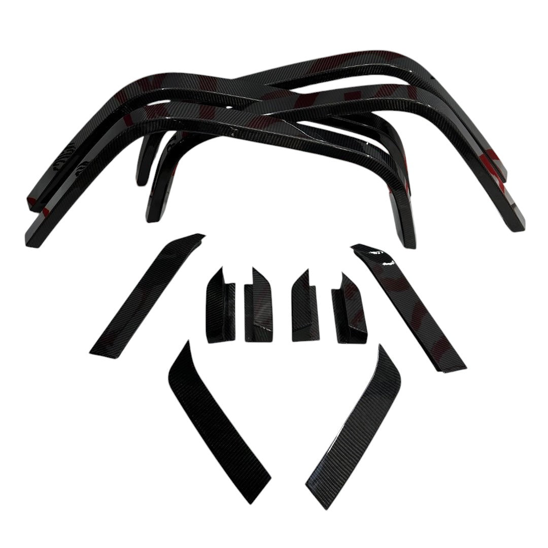 Brabus Widestar Carbon fiber wide extensions 4x4 Squared for fender flares set for W463A G Wagon 2018+ - Custom Class