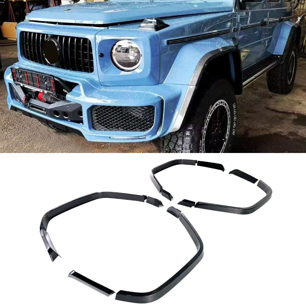 Brabus Widestar Carbon fiber wide extensions 4x4 Squared for fender flares set for W463A G Wagon 2018+ - Custom Class