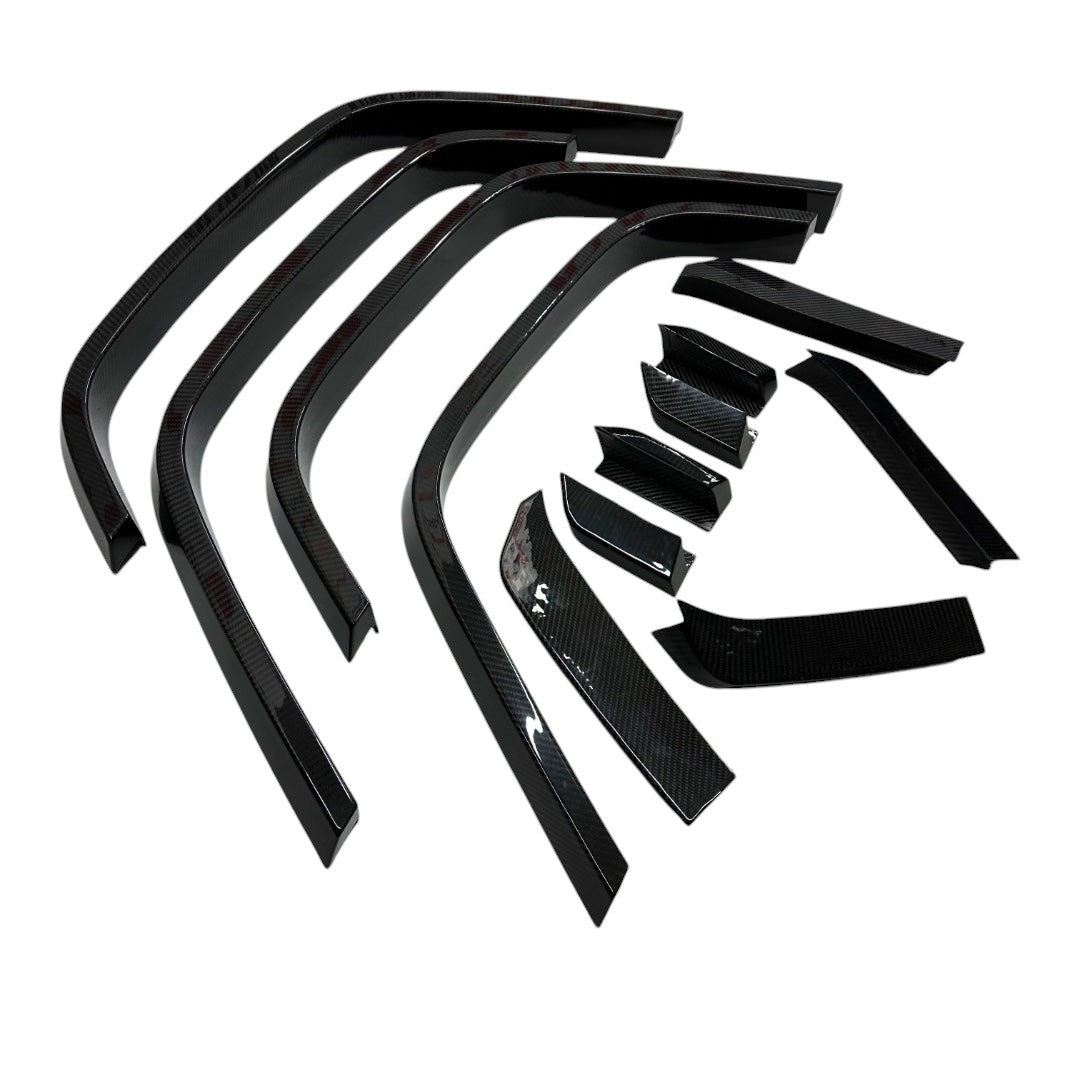 Brabus Widestar Carbon fiber wide extensions 4x4 Squared for fender flares set for W463A G Wagon 2018+ - Custom Class