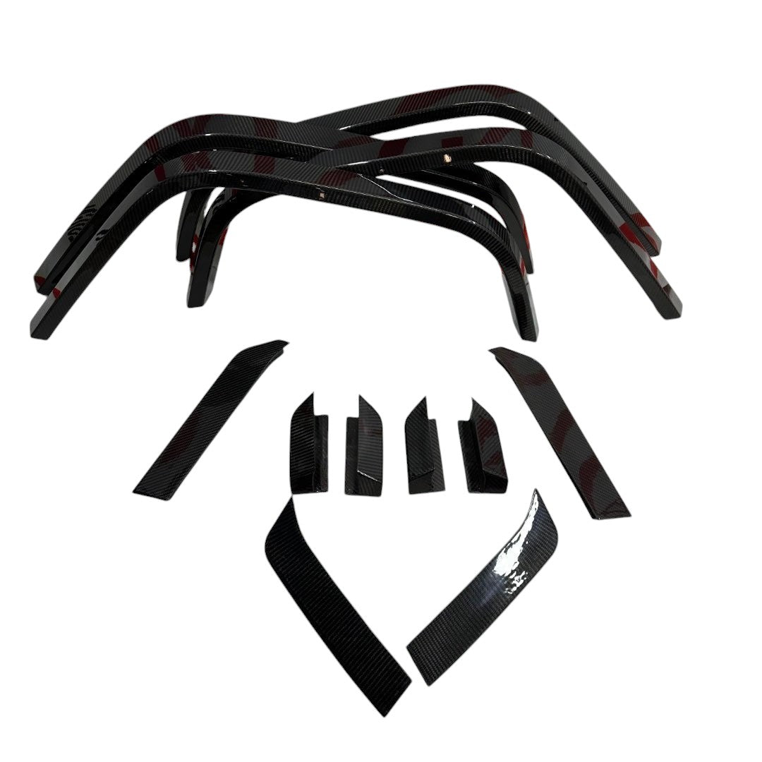 Brabus Widestar Carbon fiber wide extensions 4x4 Squared for fender flares set for W463A G Wagon 2018+ - Custom Class