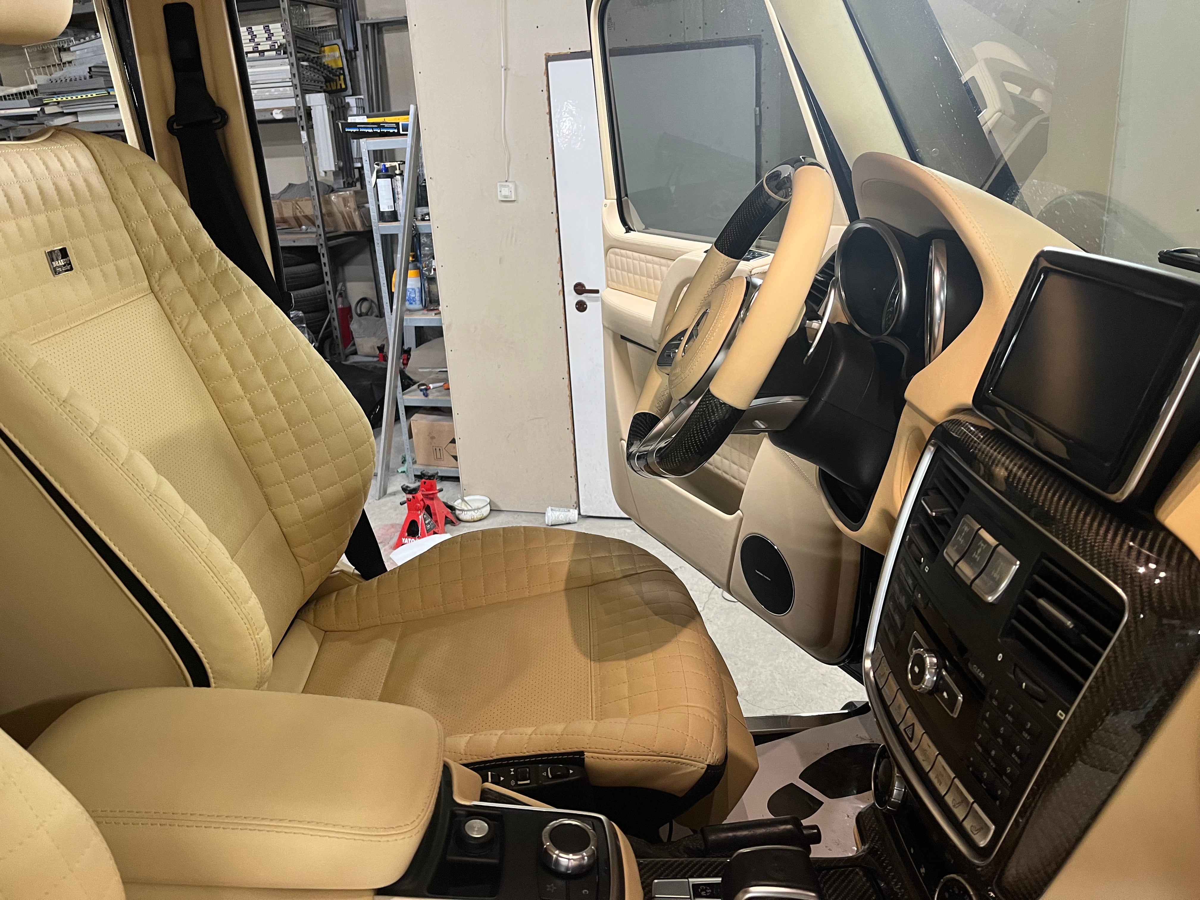 Brabus interior upholstery trim remanufacture for Mercedes Benz W463 G-Class - Custom Class