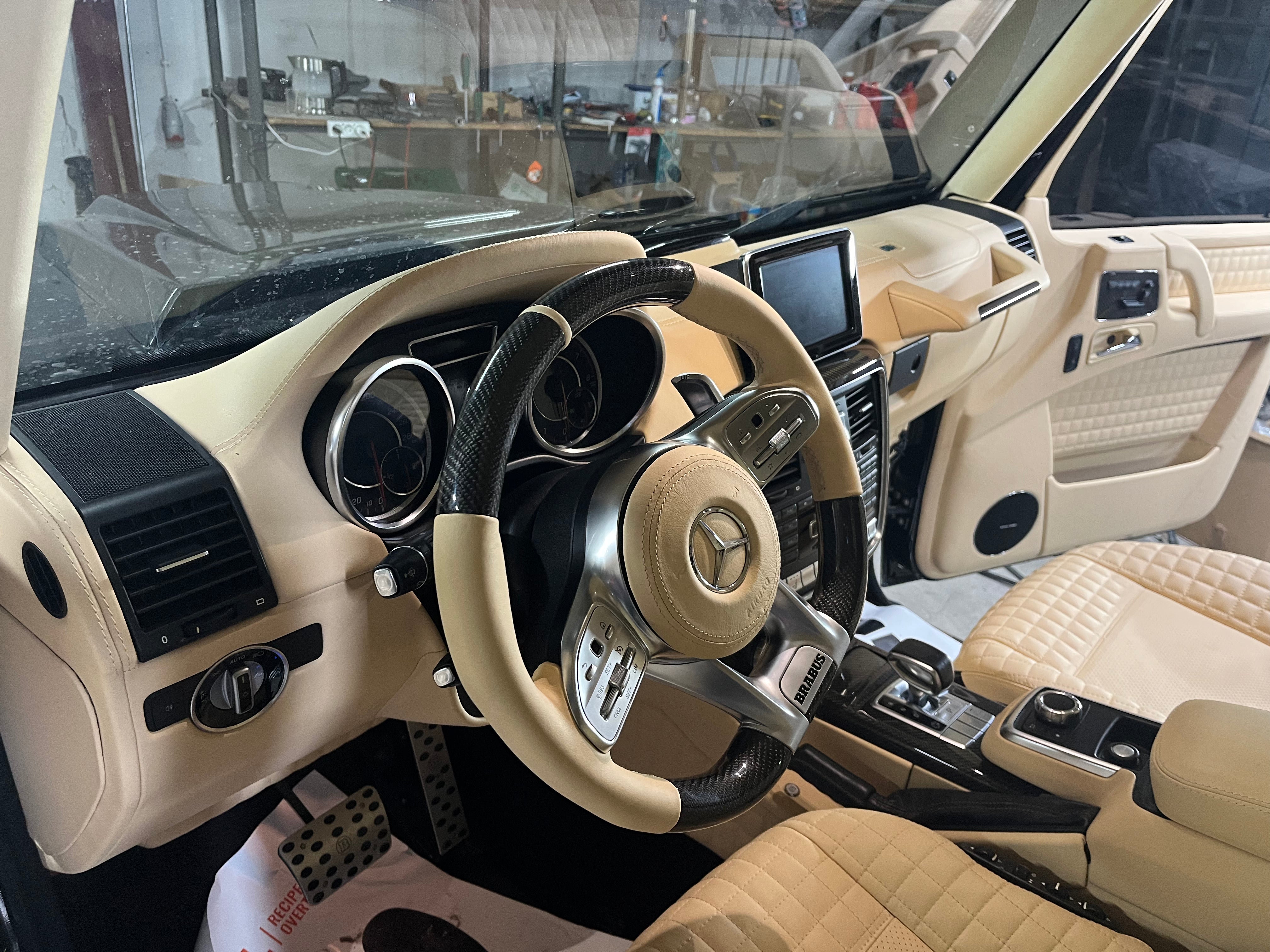 Brabus interior upholstery trim remanufacture for Mercedes Benz W463 G-Class - Custom Class