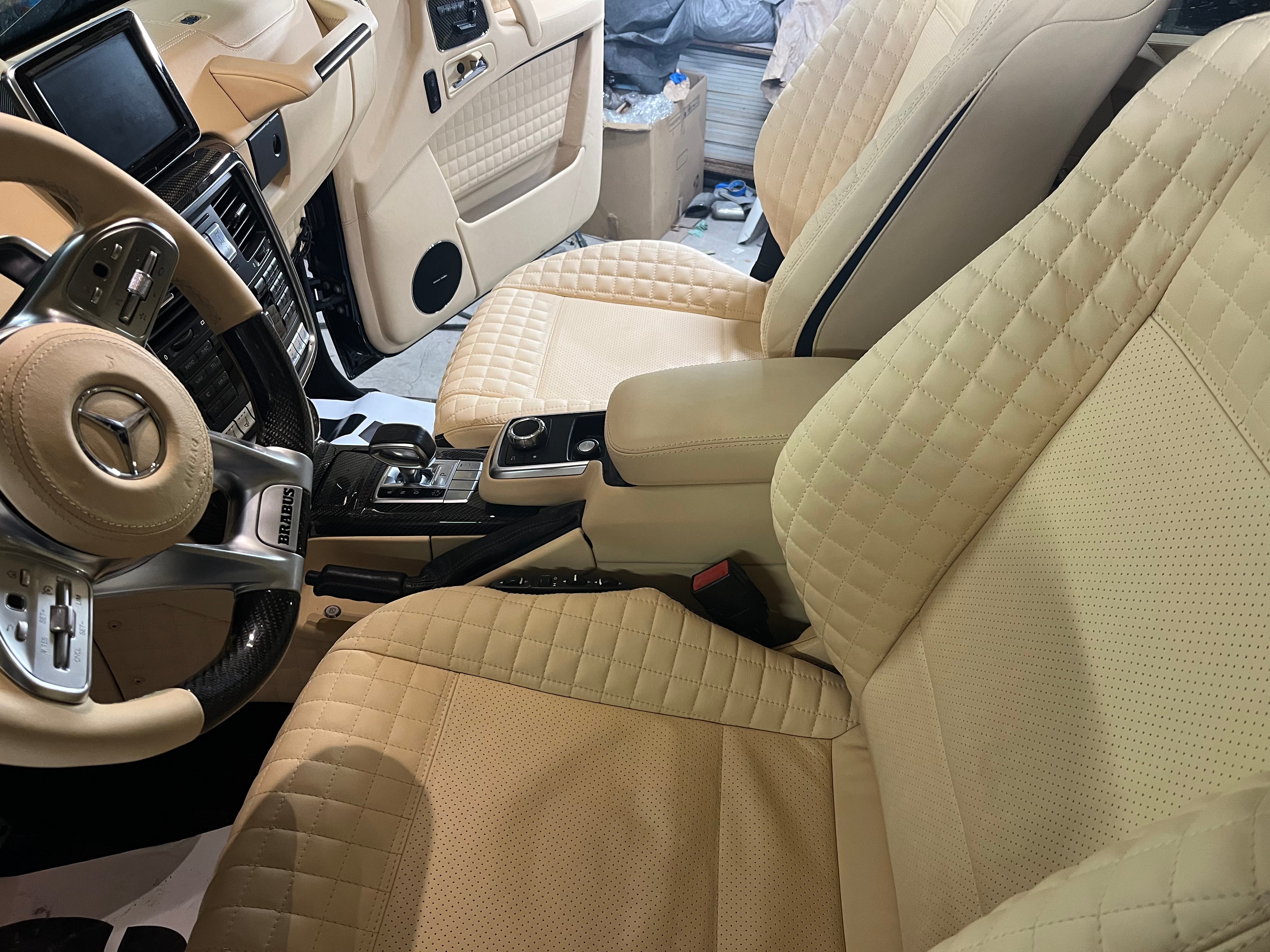 Brabus interior upholstery trim remanufacture for Mercedes Benz W463 G-Class - Custom Class