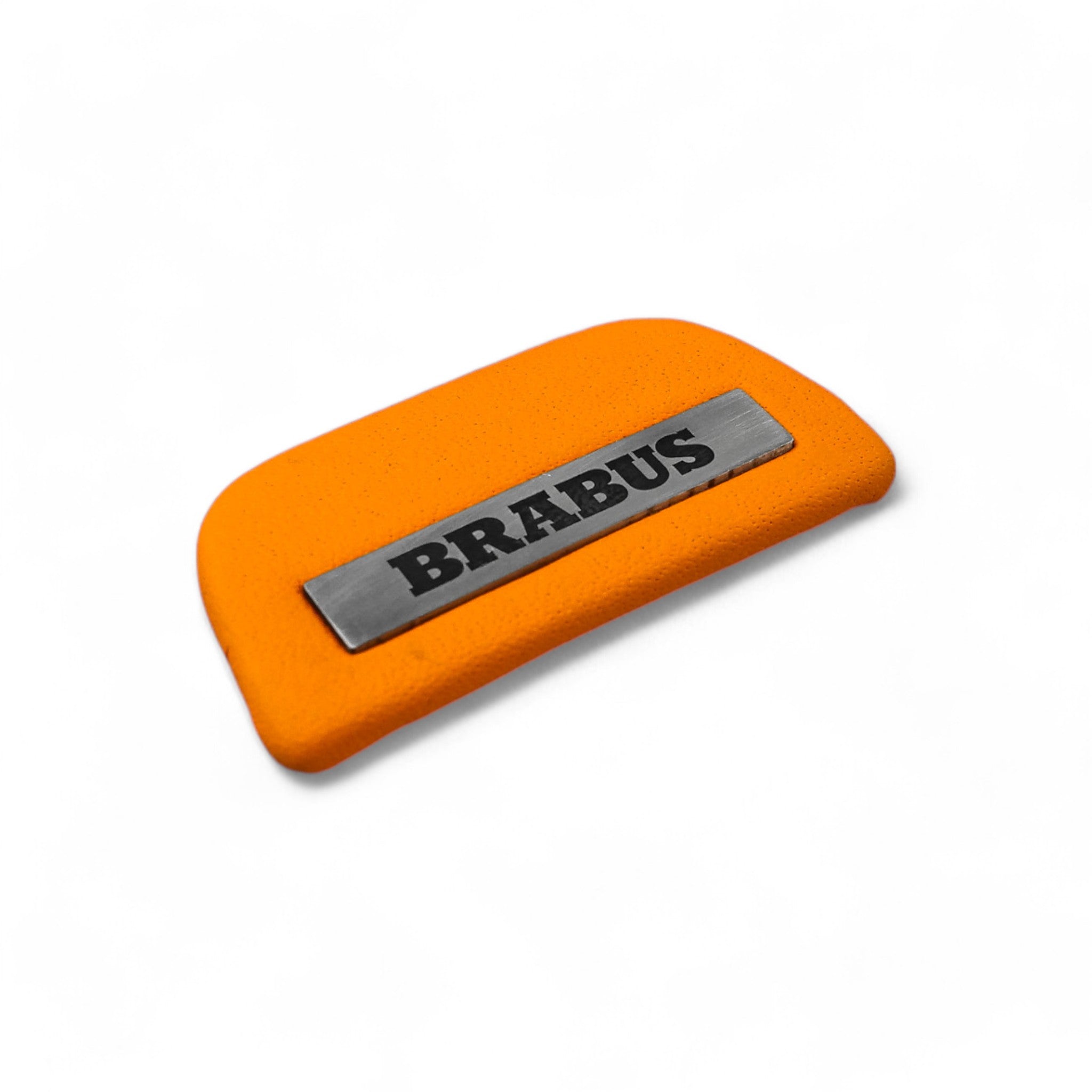 Brabus orange leather emblem, insert for AMG steering wheel Mercedes-Benz W463A W464 - Custom Class