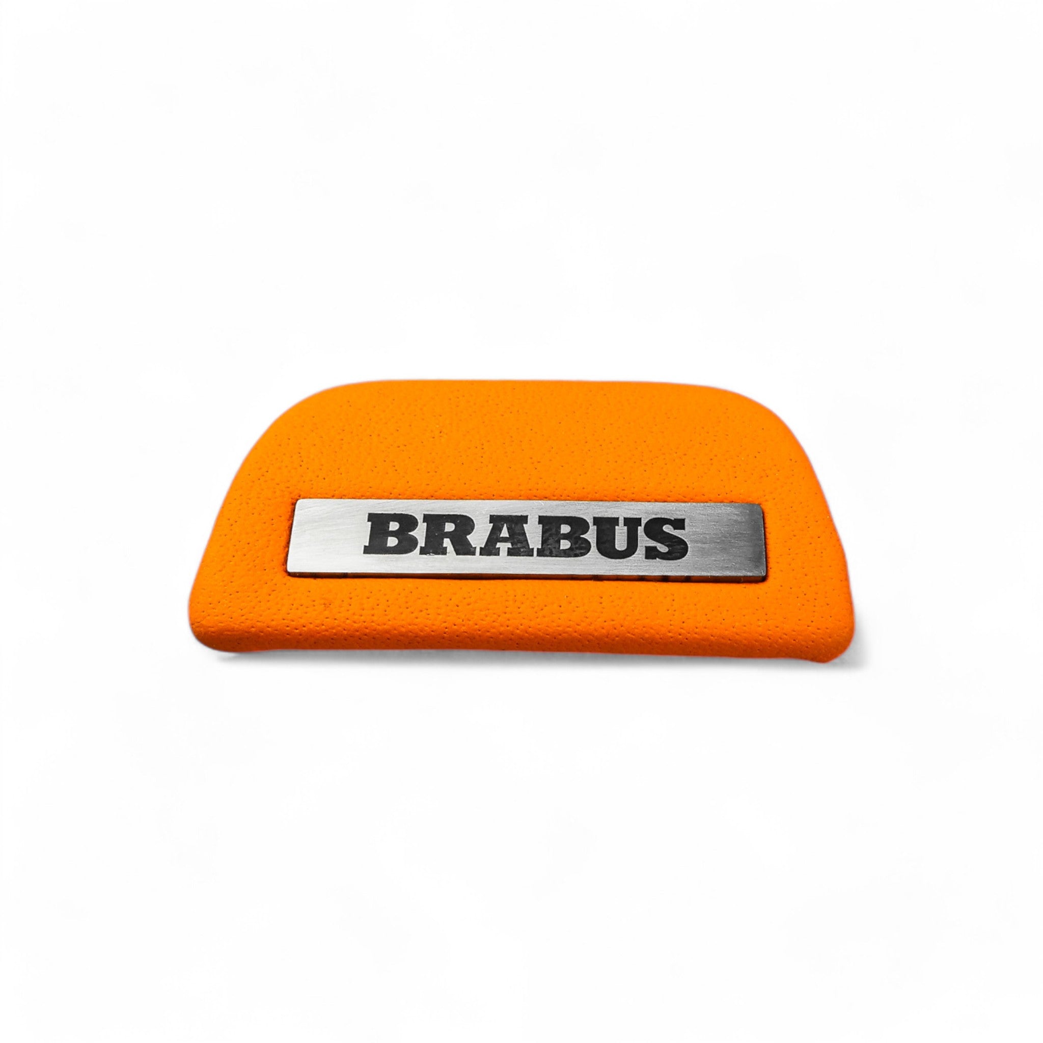 Brabus orange leather emblem, insert for AMG steering wheel Mercedes-Benz W463A W464 - Custom Class