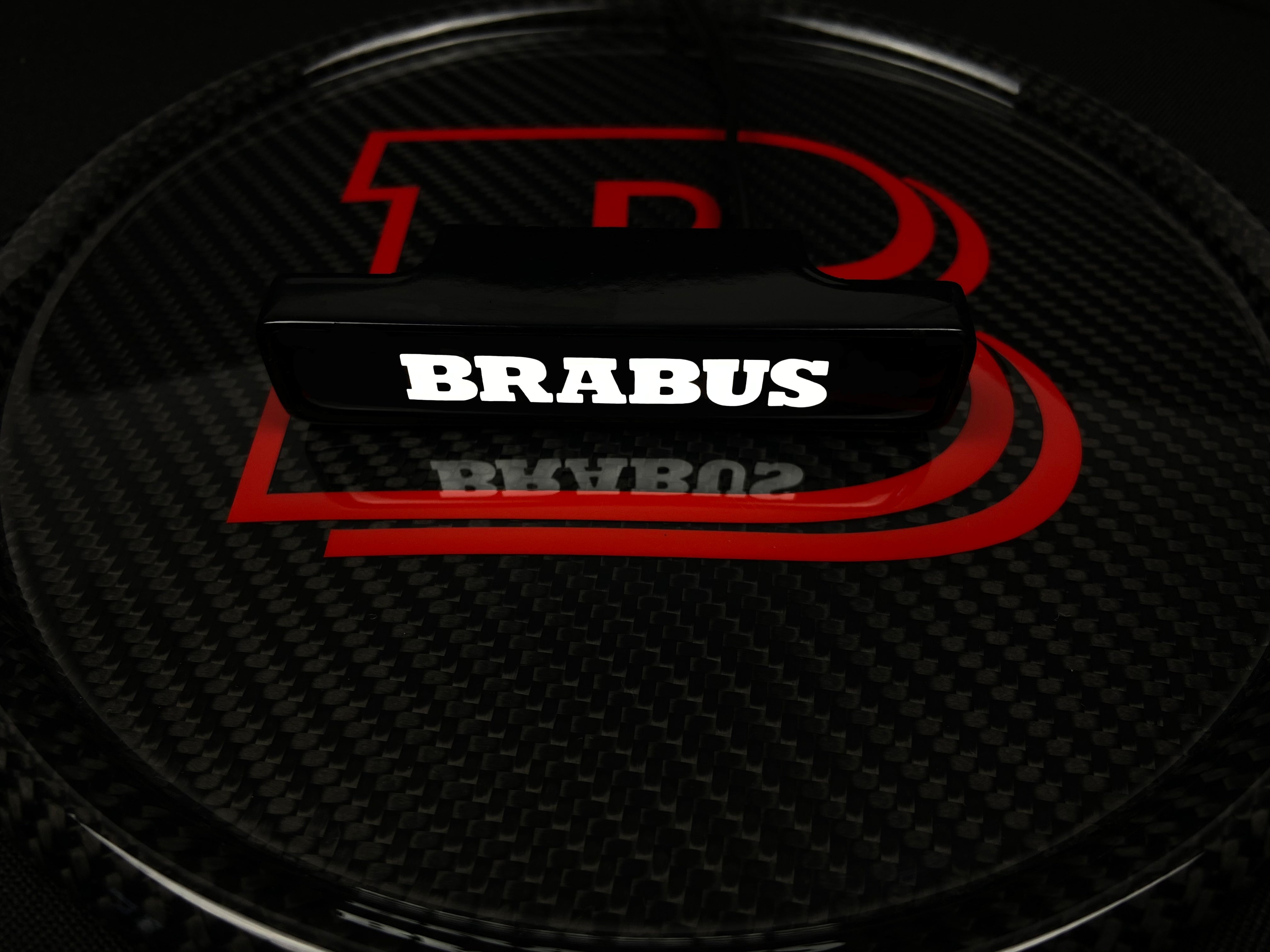Brabus style Front Grille White LED Illuminated Logo Badge Emblem for Mercedes Benz G-Wagon G-Class W463 W463A W465 - Custom Class