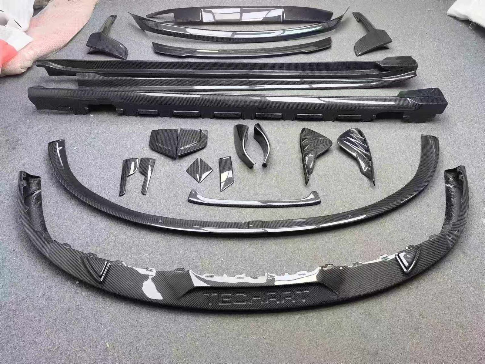 Carbon Body kit Techart style for Porsche Taycan J1 2019-2024