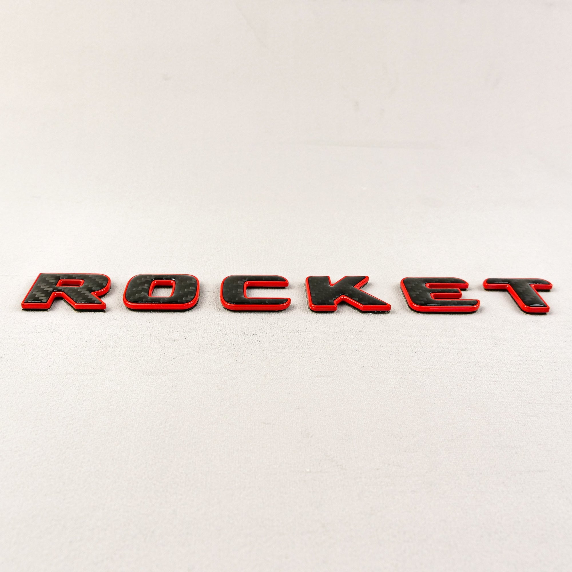 Carbon Brabus ROCKET RED + BLACK emblem badge for Mercedes-Benz G-Class W463A W464 - Custom Class