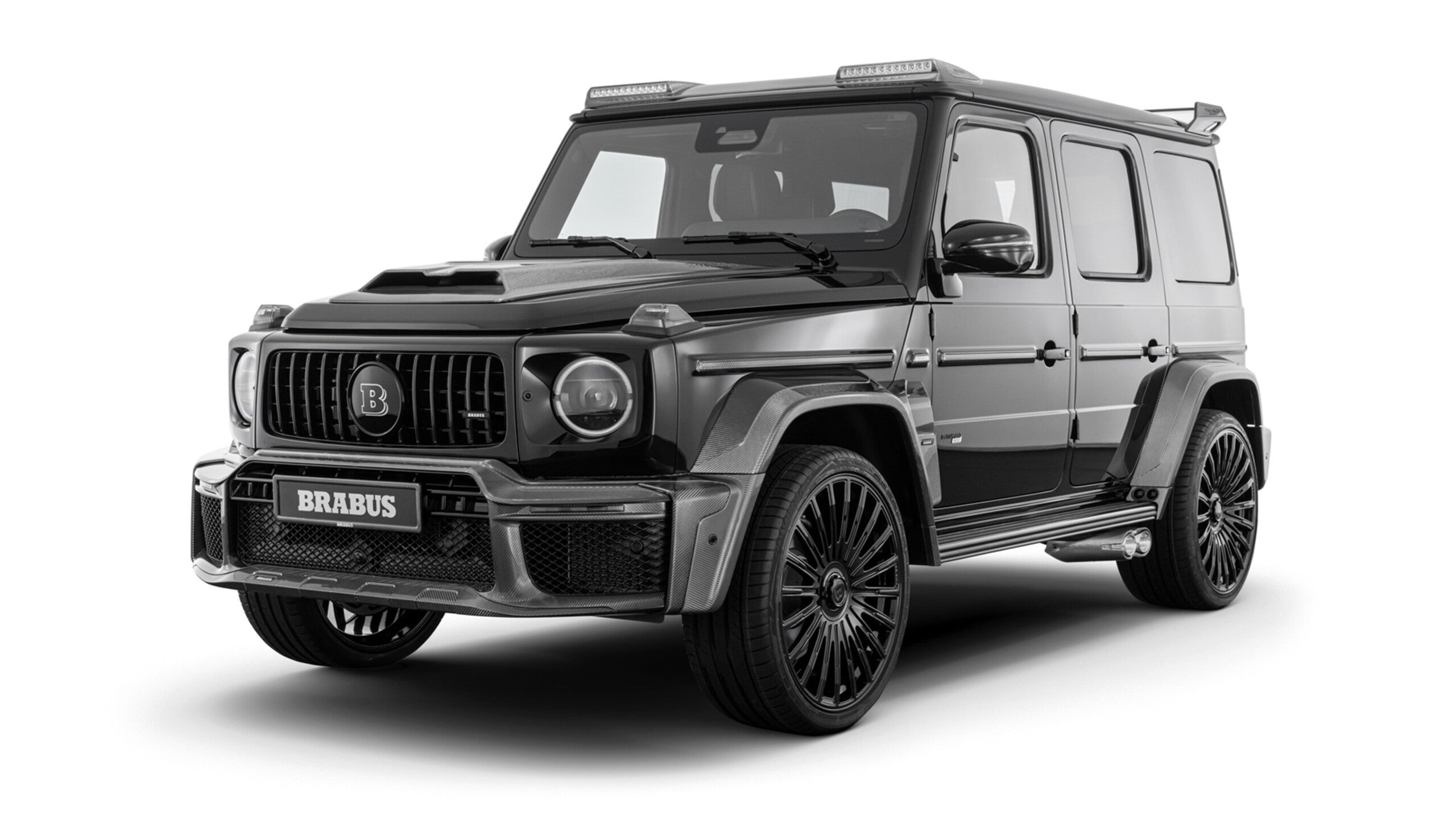 Carbon Brabus Widestar body kit for Mercedes-Benz G-Class W465 2024+ from Custom Class, featuring genuine carbon fiber with a high-gloss finish.