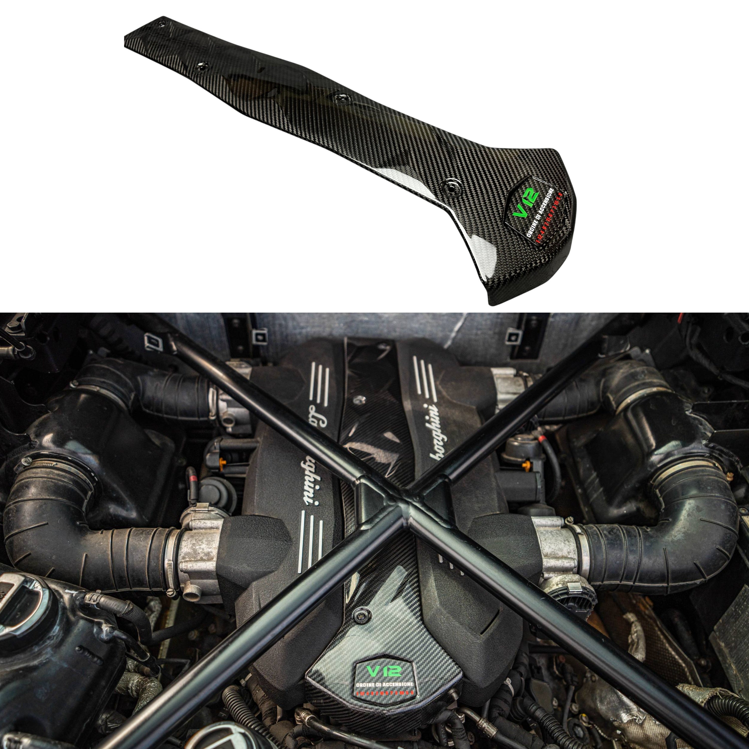 Carbon Engine Cover Replacement for V12 Lamborghini Aventador 2011-2022 - Custom Class