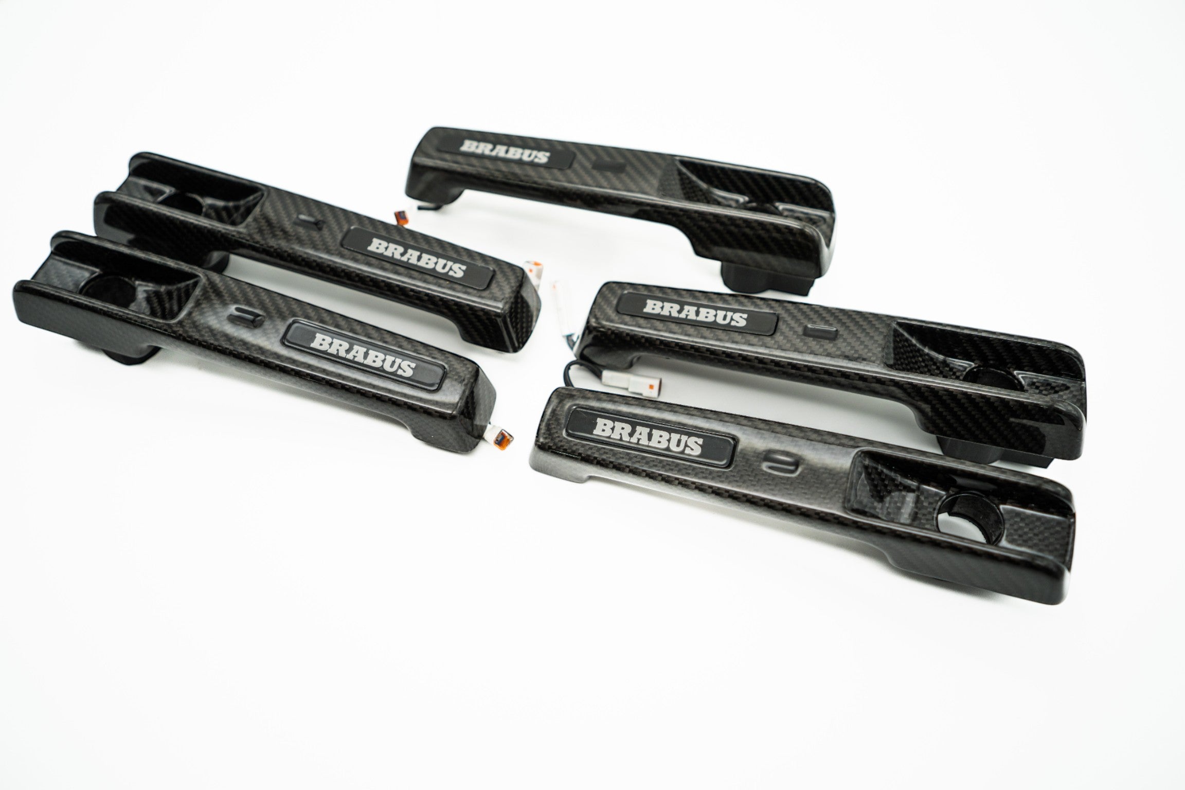 Carbon Fiber BRABUS Door Handles with Keyless-Go for Mercedes-Benz G-Class W463A W464 - Custom Class