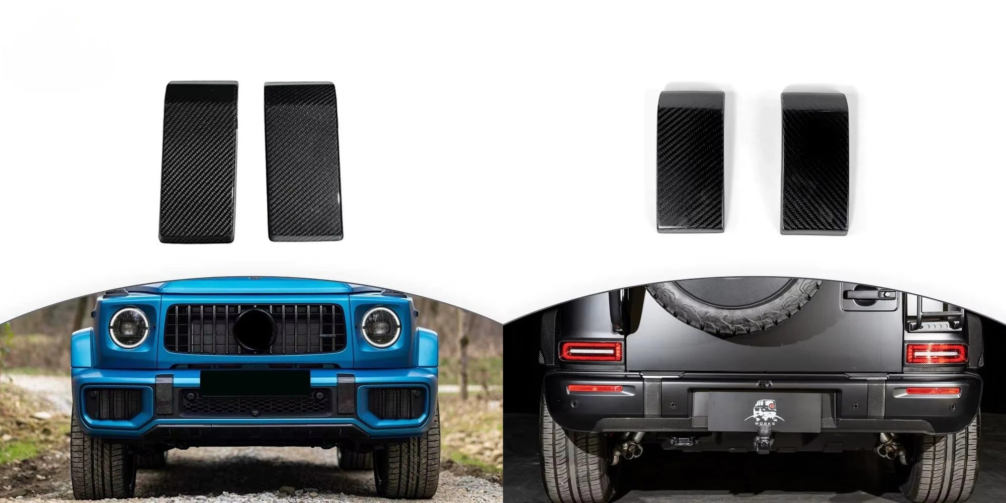 Complete Carbon Fiber, LED & Electric Tailgate Upgrade Kit for Mercedes-Benz G-Class W465 2024+