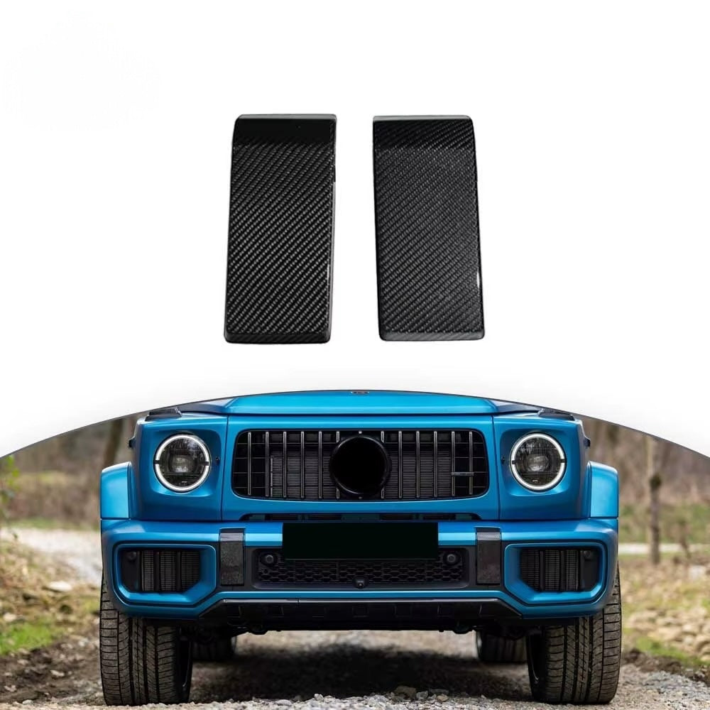 Carbon Front Bumper Brackets Covers for Mercedes-Benz W465 G-Class