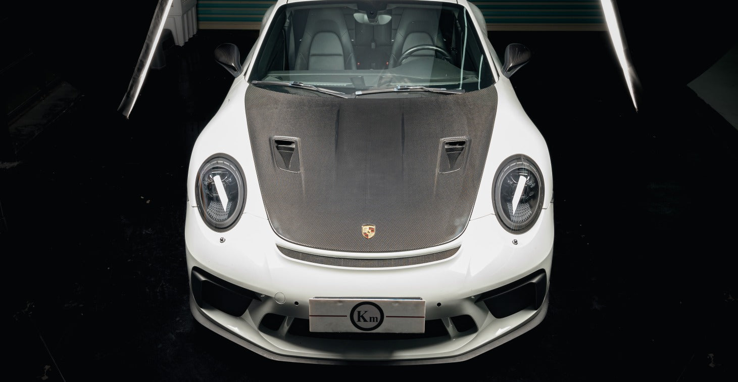 Carbon Fiber Hood Scoop for Porsche 911 991 2012-2019