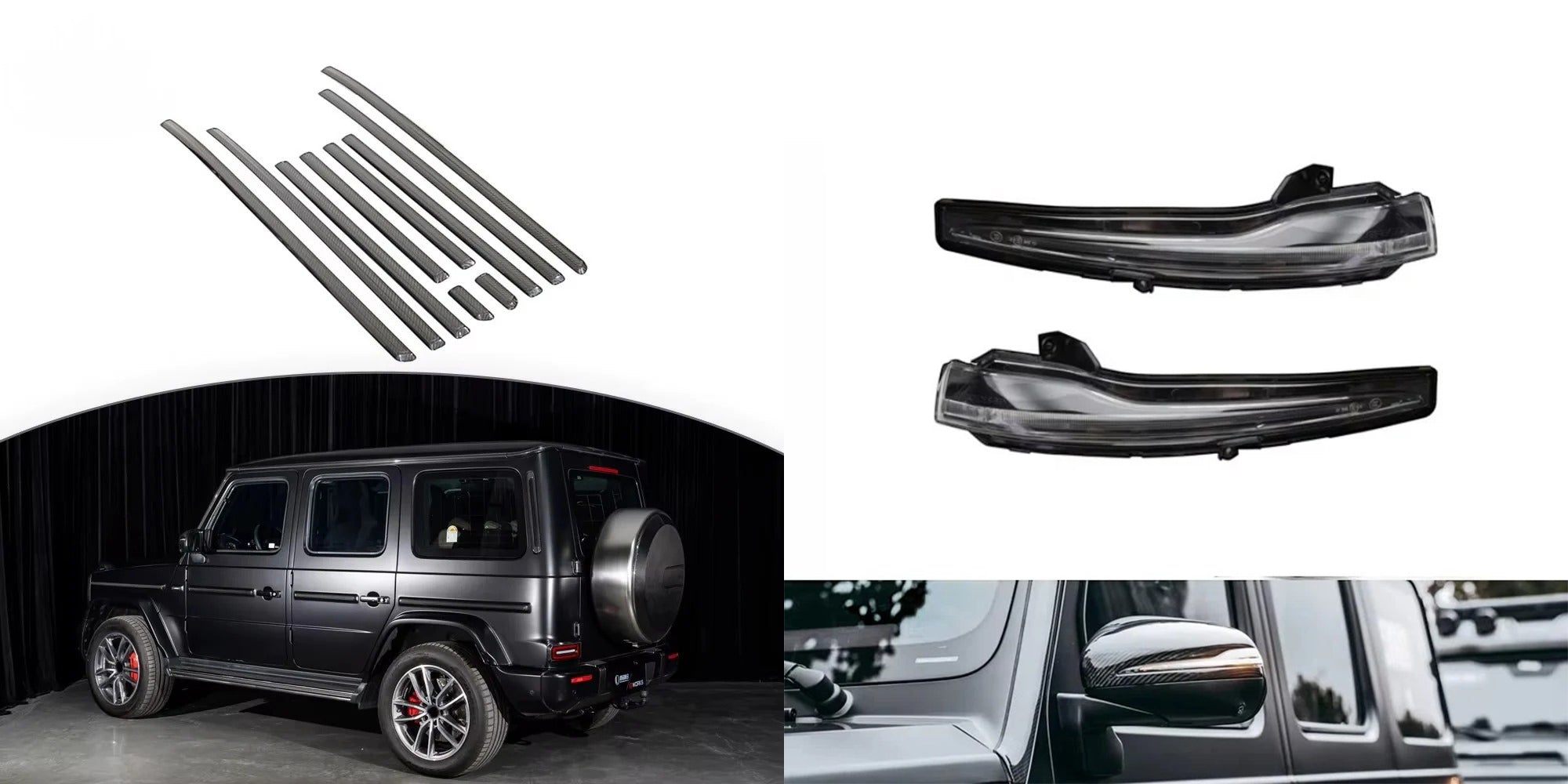 Complete Carbon Fiber, LED & Electric Tailgate Upgrade Kit for Mercedes-Benz G-Class W465 2024+