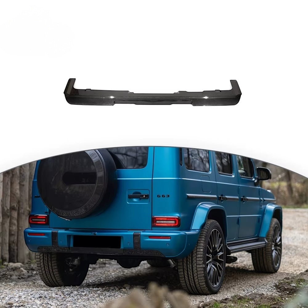 Carbon Rear Bumper Diffuser Lip Underguard Cover for Mercedes-Benz W465 G-Class