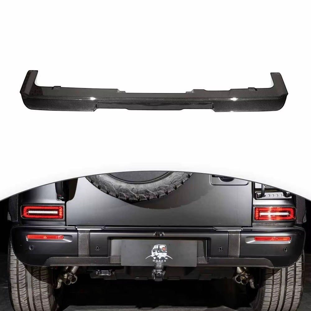 Carbon Rear Bumper Diffuser Lip Underguard Cover for Mercedes-Benz W465 G-Class