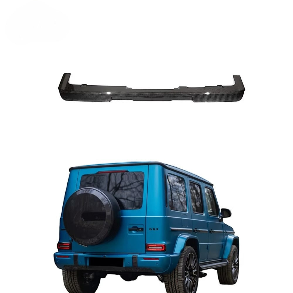 Carbon Rear Bumper Diffuser Lip Underguard Cover for Mercedes-Benz W465 G-Class