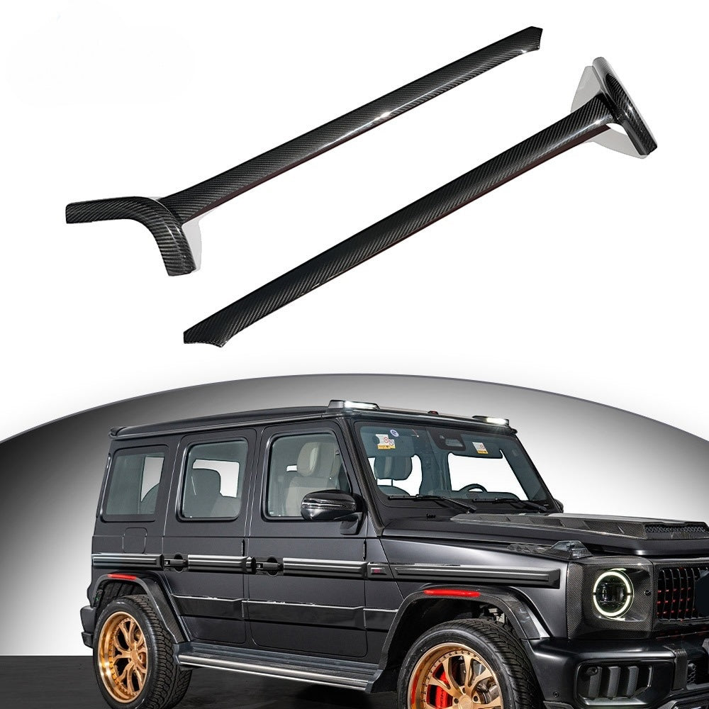 Carbon Upper Roof Trim A-Pillar Covers 2 pcs for Mercedes-Benz G-Class W465 2024+ - Custom Class